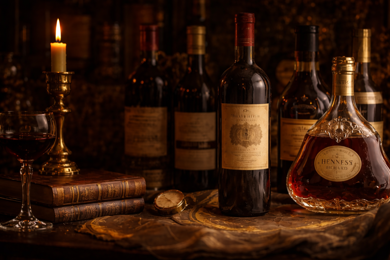 Over 40.000 bottles of rare wines and vintage spirits