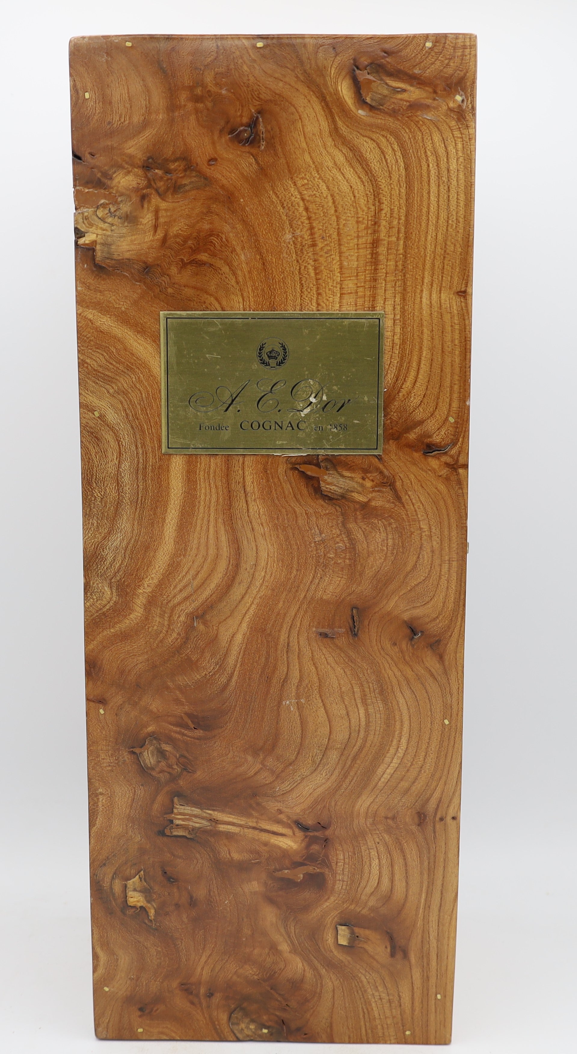 A.E. Dor Cognac – premium French cognac in elegant wooden box, ideal for gifting and collectible edition