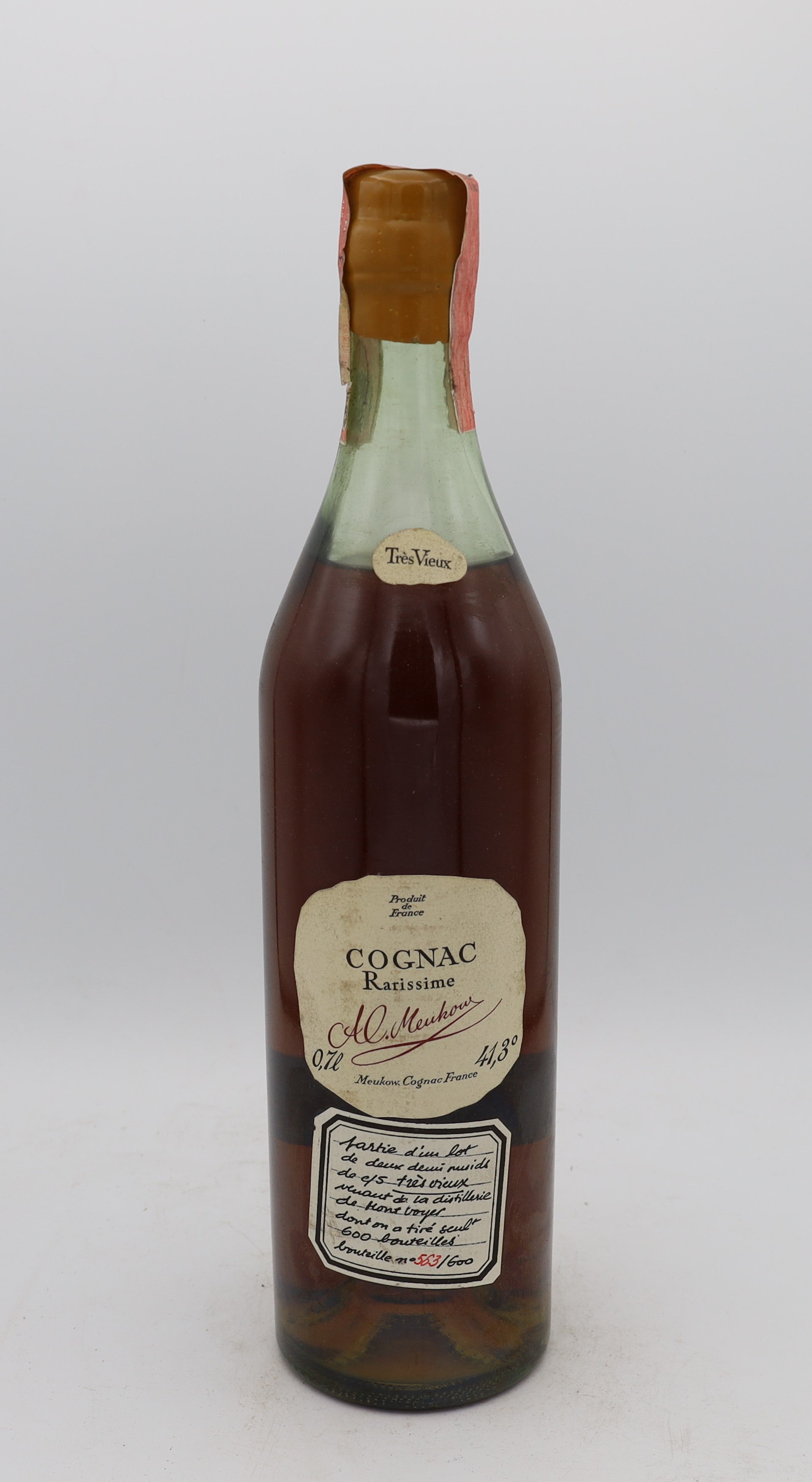 Meukow Rarissime Tres Vieux Cognac 1970's