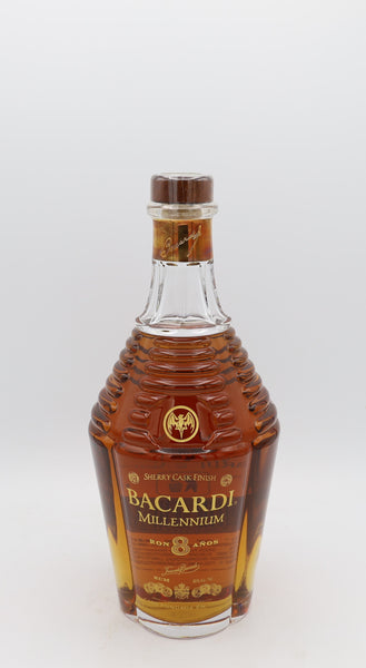 Bacardi Rum 8yo Millenium Baccarat Decanter Exclusively Crafted