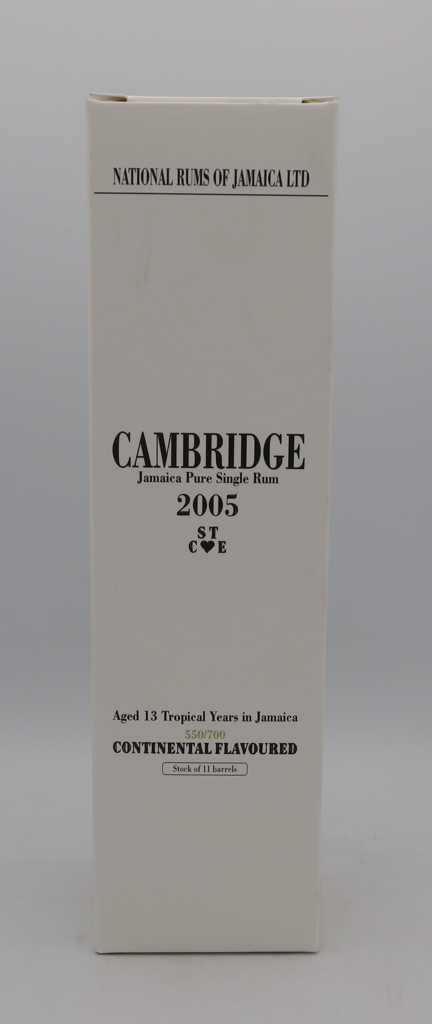 Cambridge Jamaican Rum Long Pond Distillery 13YO – premium aged Jamaican rum presented in a collector’s box, with rich, complex flavors and smooth finish.
