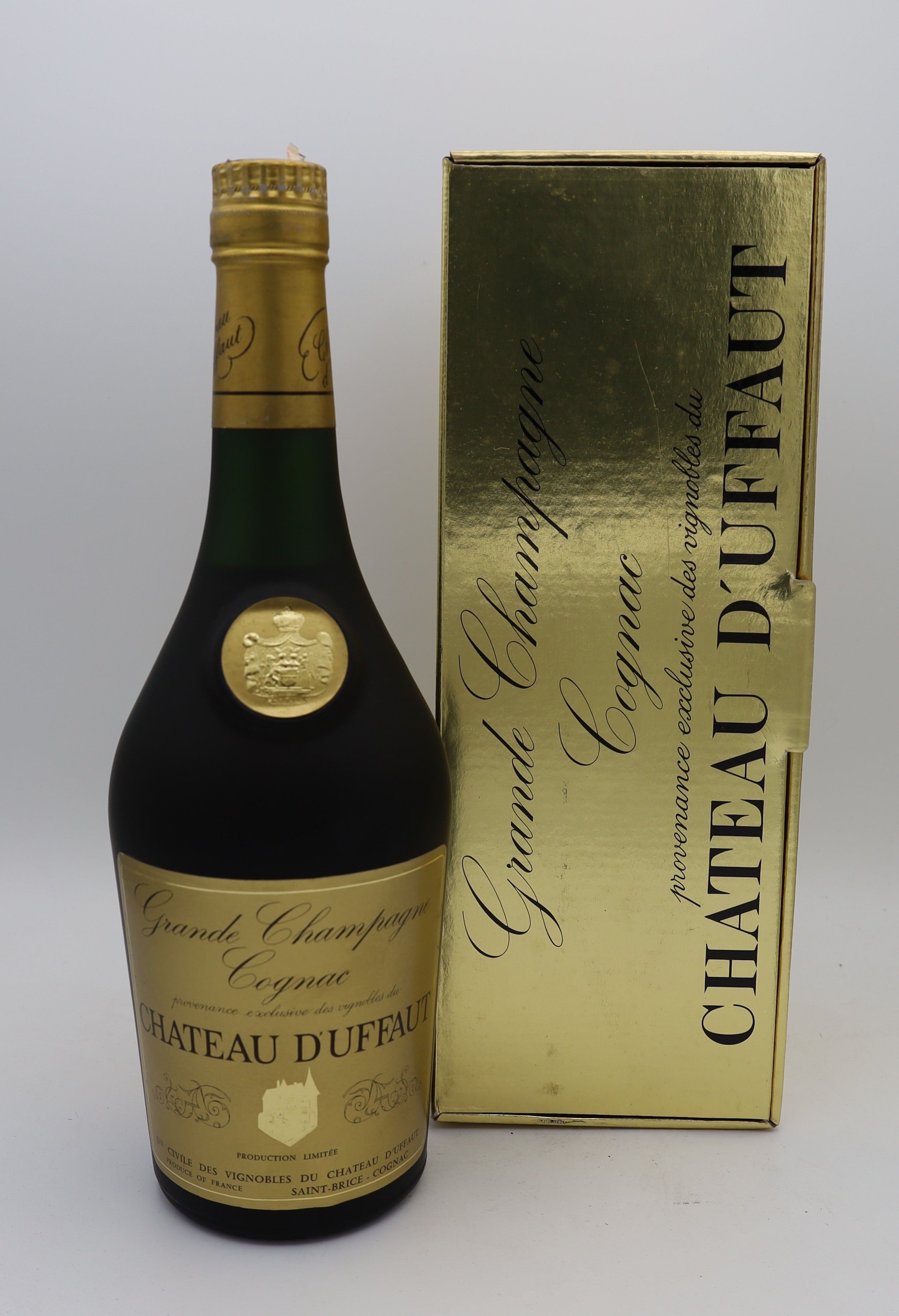 Château D'Uffaut Grande Champagne Cognac Vintage 1985 – rare aged brandy with rich, smooth flavors, crafted from Fine Champagne eaux-de-vie, ideal for collectors and connoisseurs.