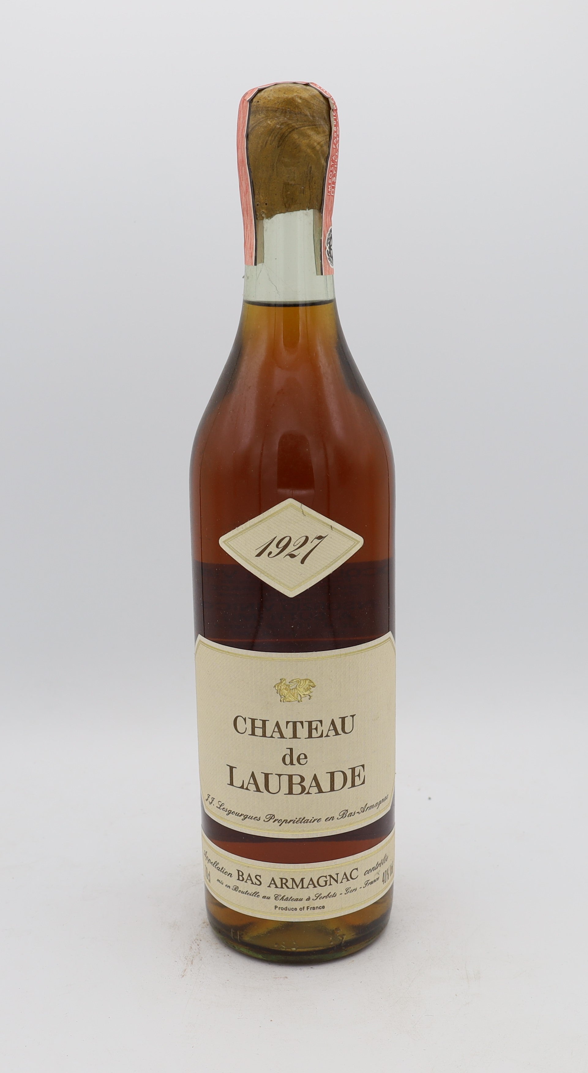 Chateau de Laubade Bas Armagnac Vintage 1927
