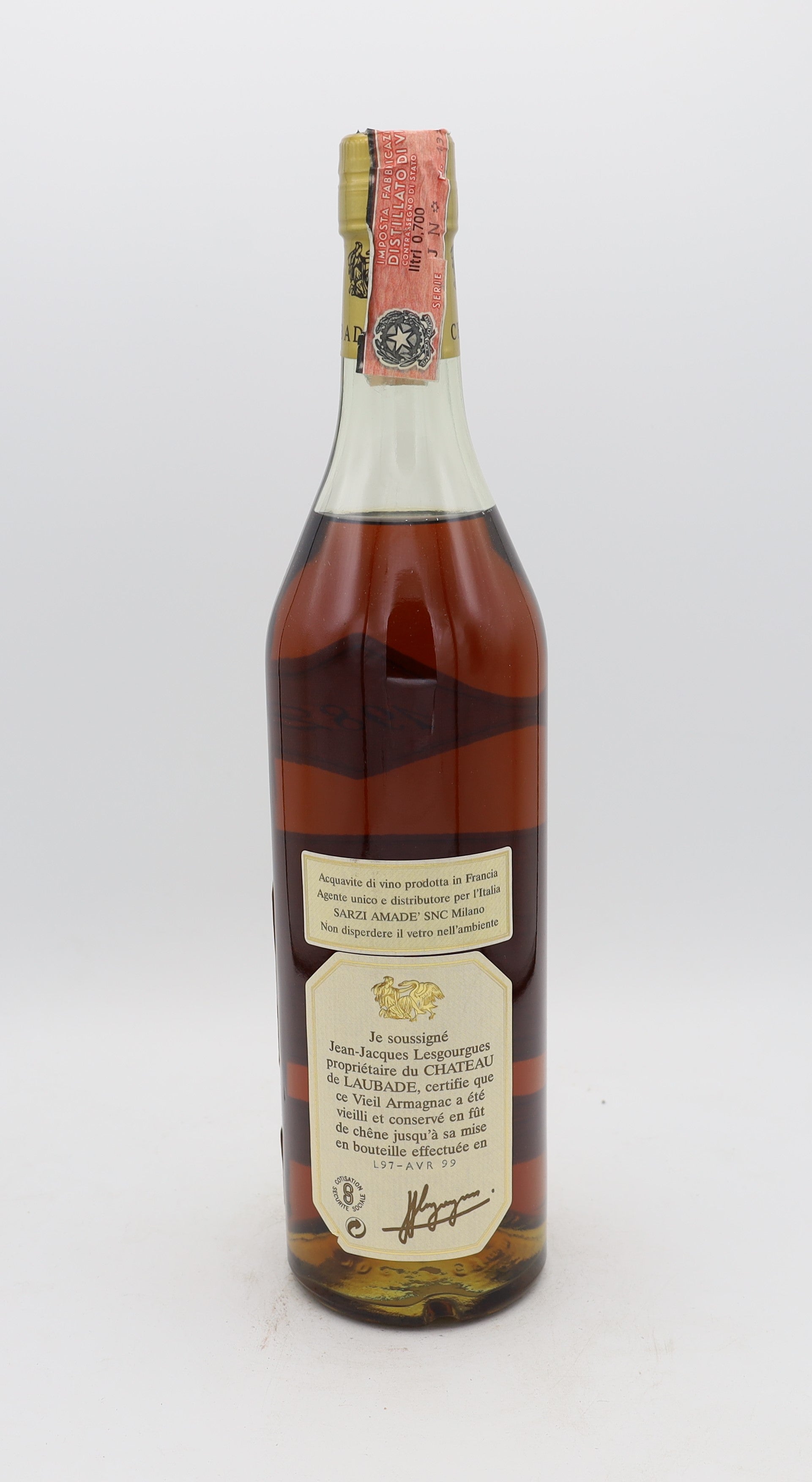 Chateau de Laubade Bas Armagnac Vintage 1982