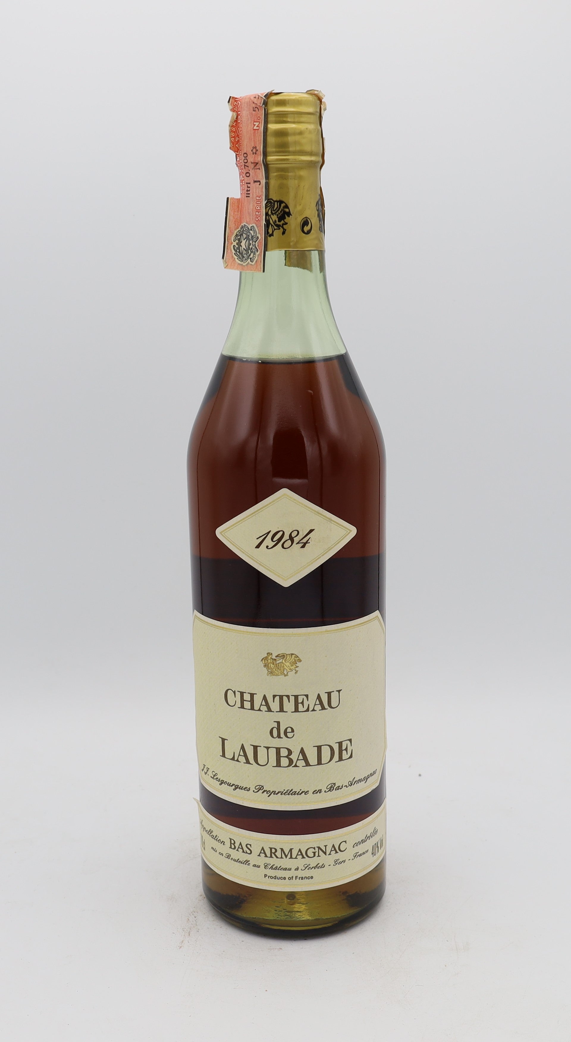 Chateau de Laubade Bas Armagnac Vintage 1984