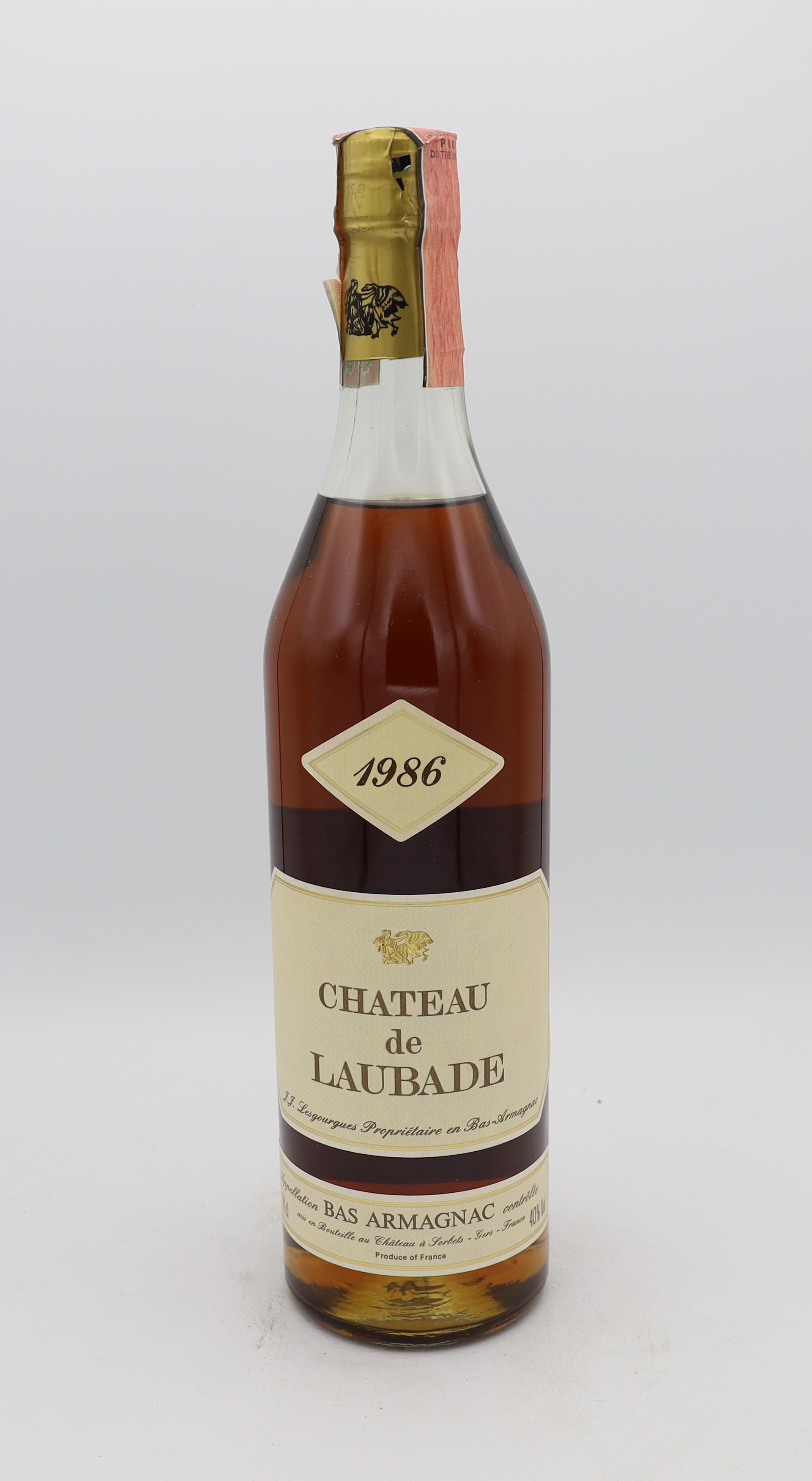 Chateau de Laubade Bas Armagnac Vintage 1986