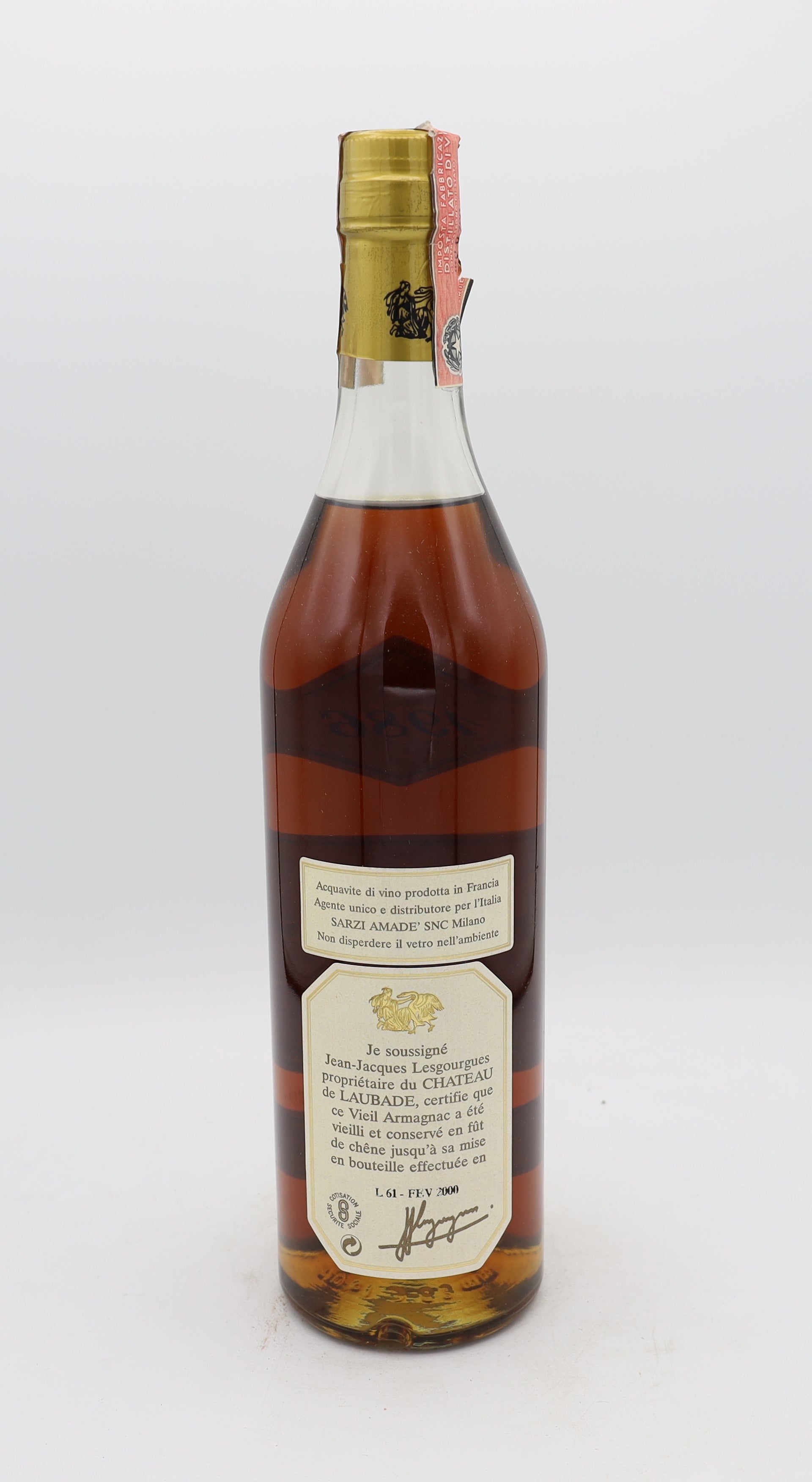 Chateau de Laubade Bas Armagnac Vintage 1986