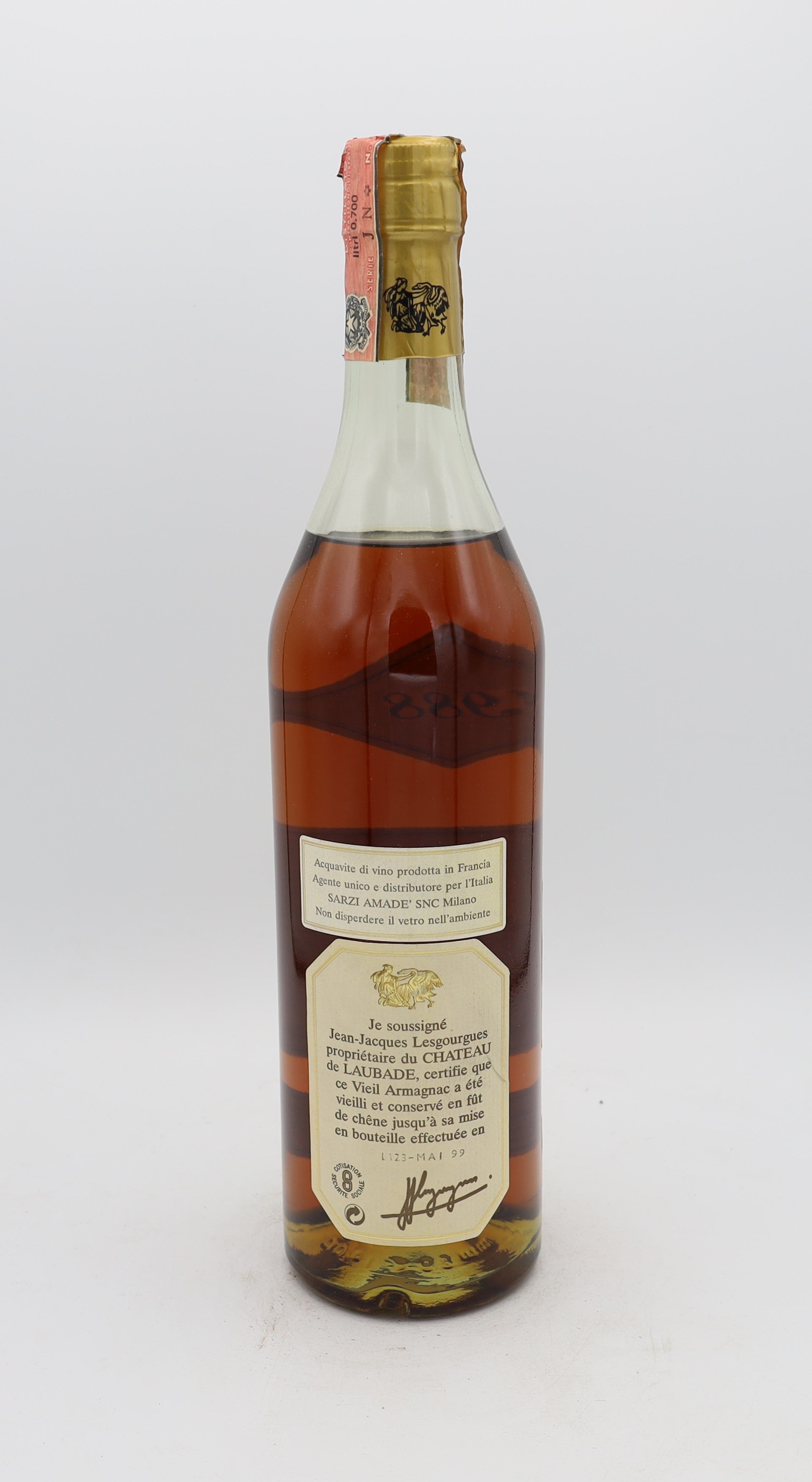 Chateau de Laubade Bas Armagnac Vintage 1988