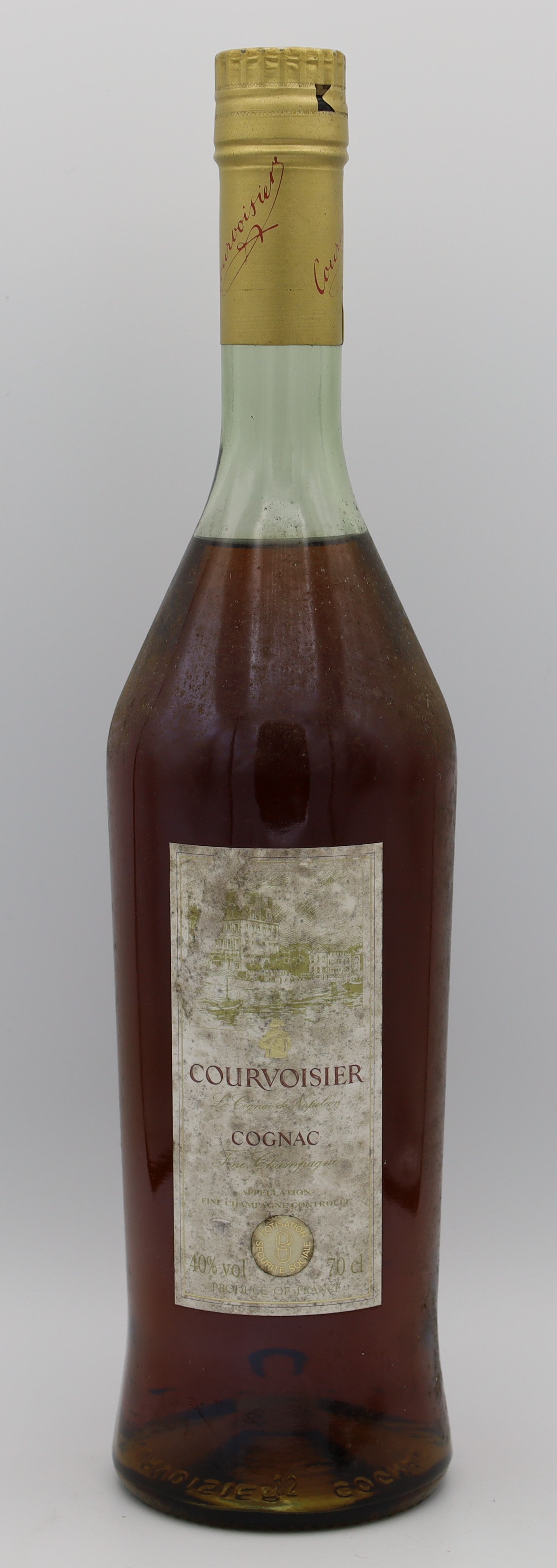 Courvoisier Cognac 20 Years Old – premium French brandy with rich amber color, smooth and refined flavors, aged 20 years, ideal for collectors and connoisseurs.