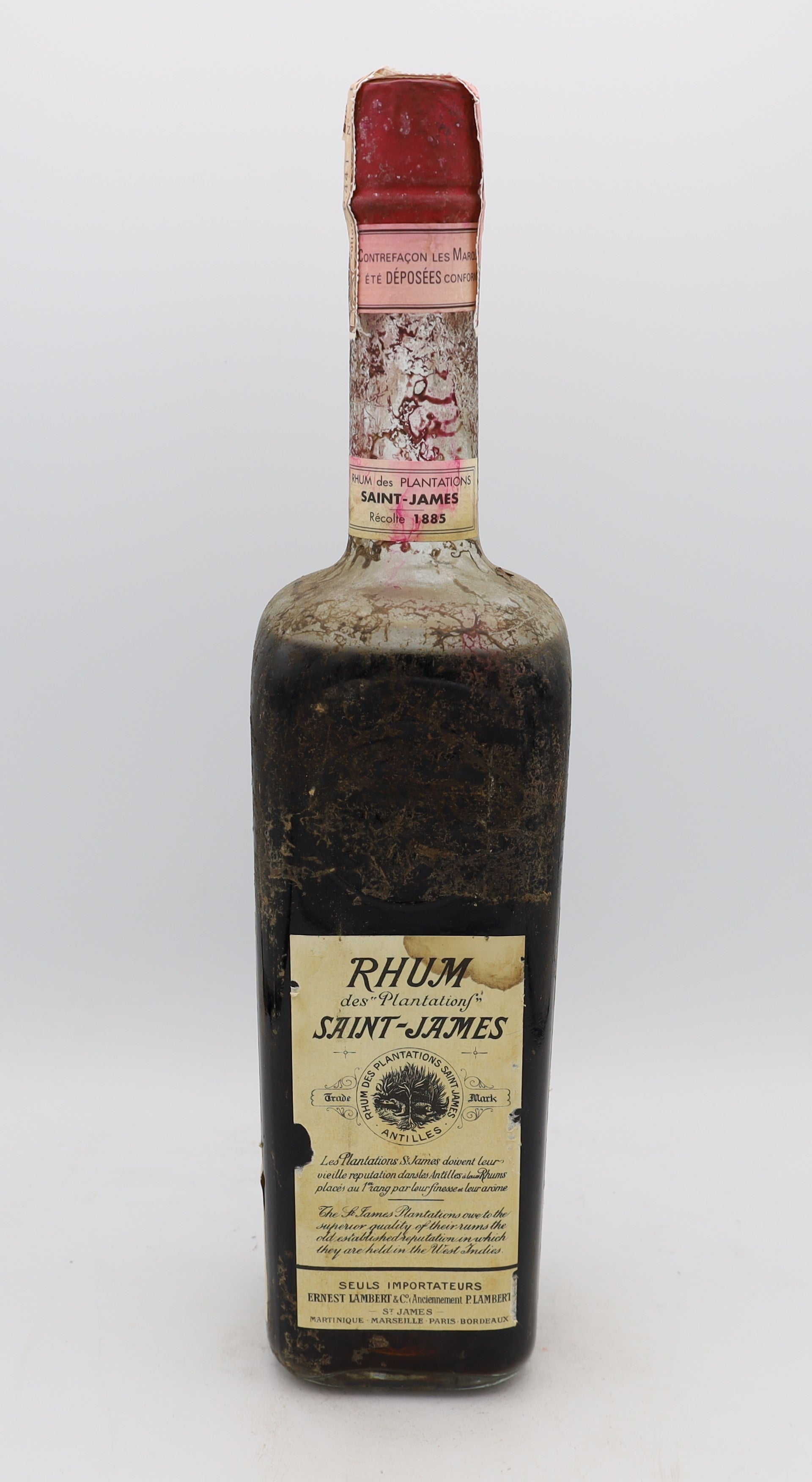 Saint James Agricole Rum Recolte 1885