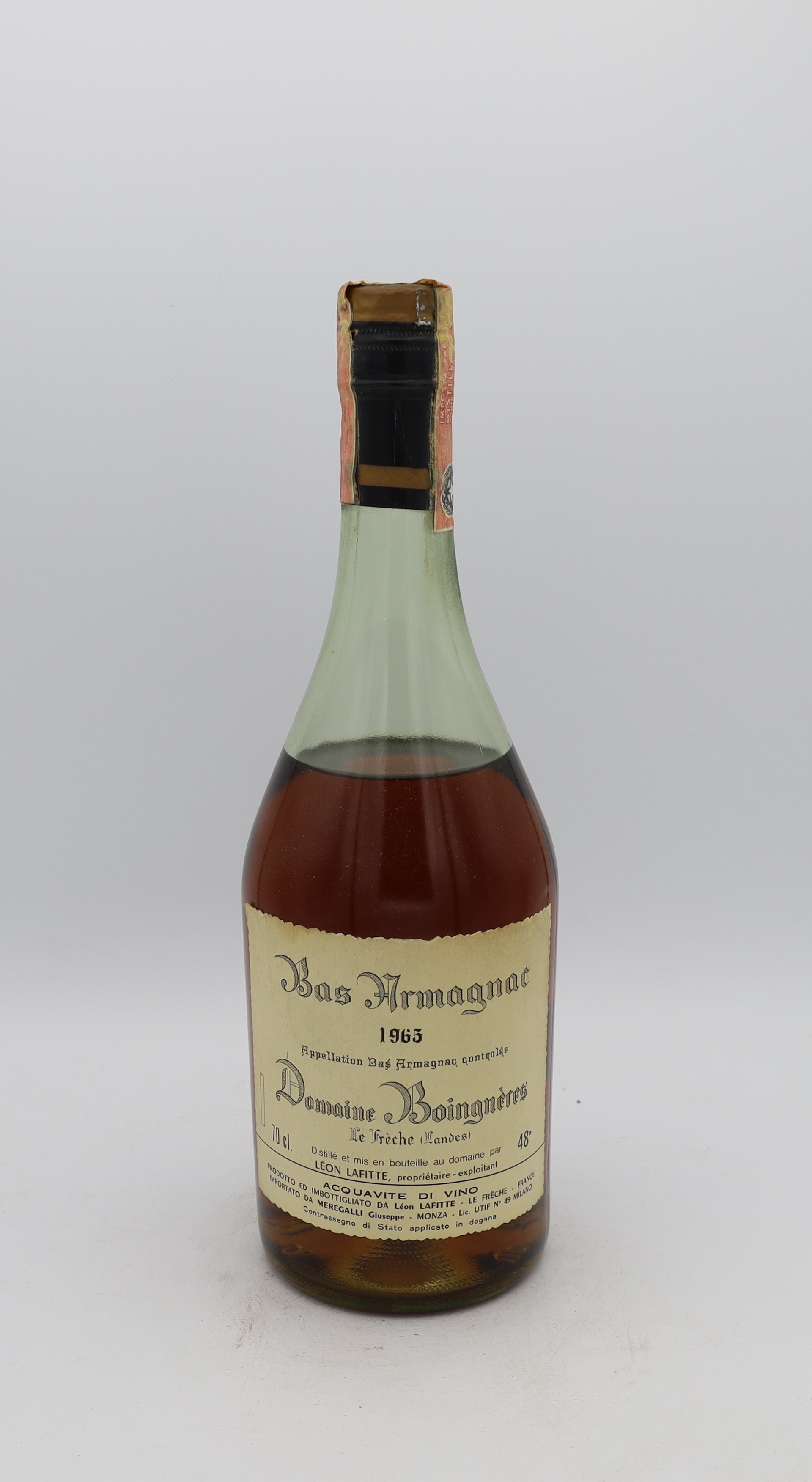 Domaine Boingnères Bas Armagnac Vintage 1965
