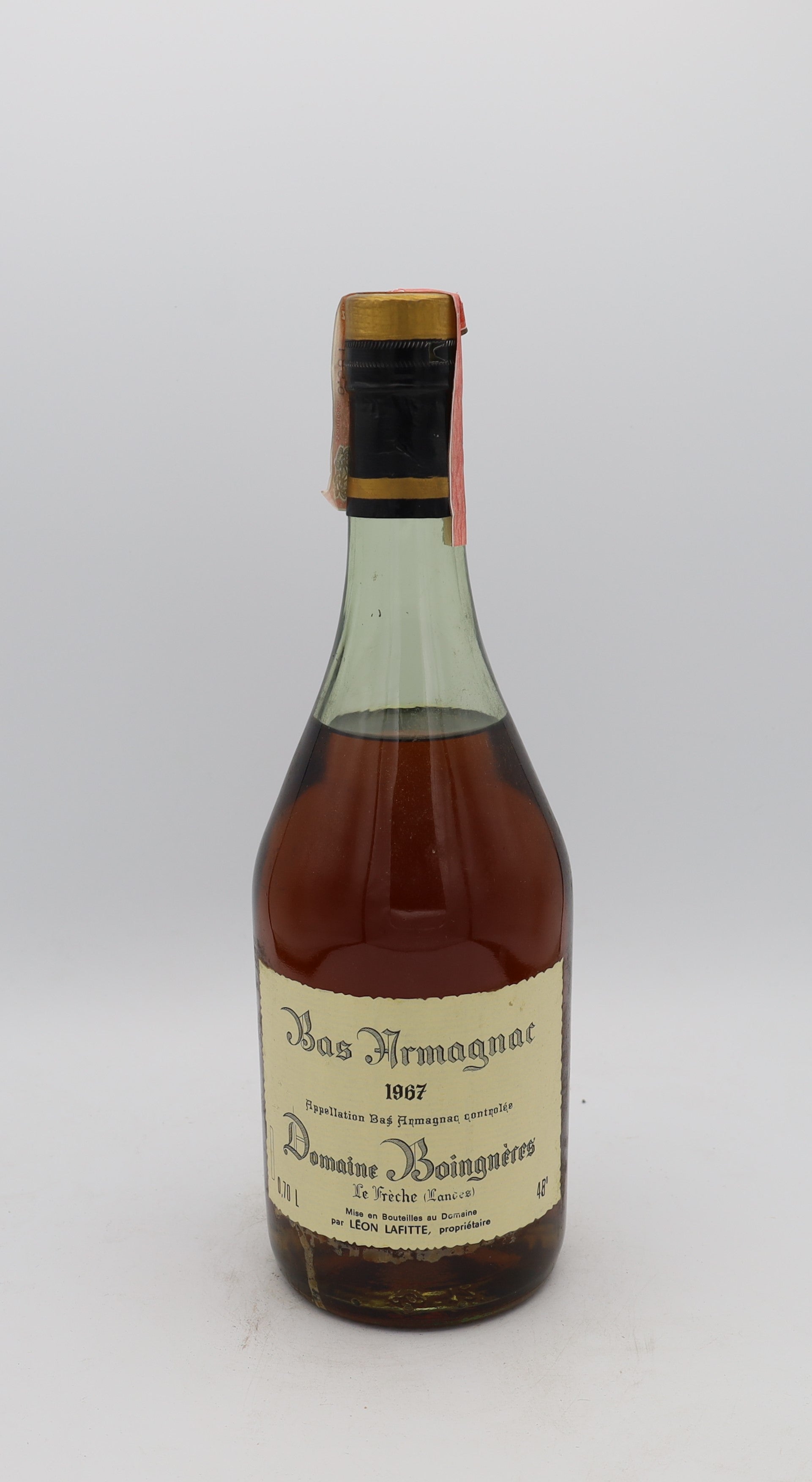 Domaine Boingnères Bas Armagnac Vintage 1967
