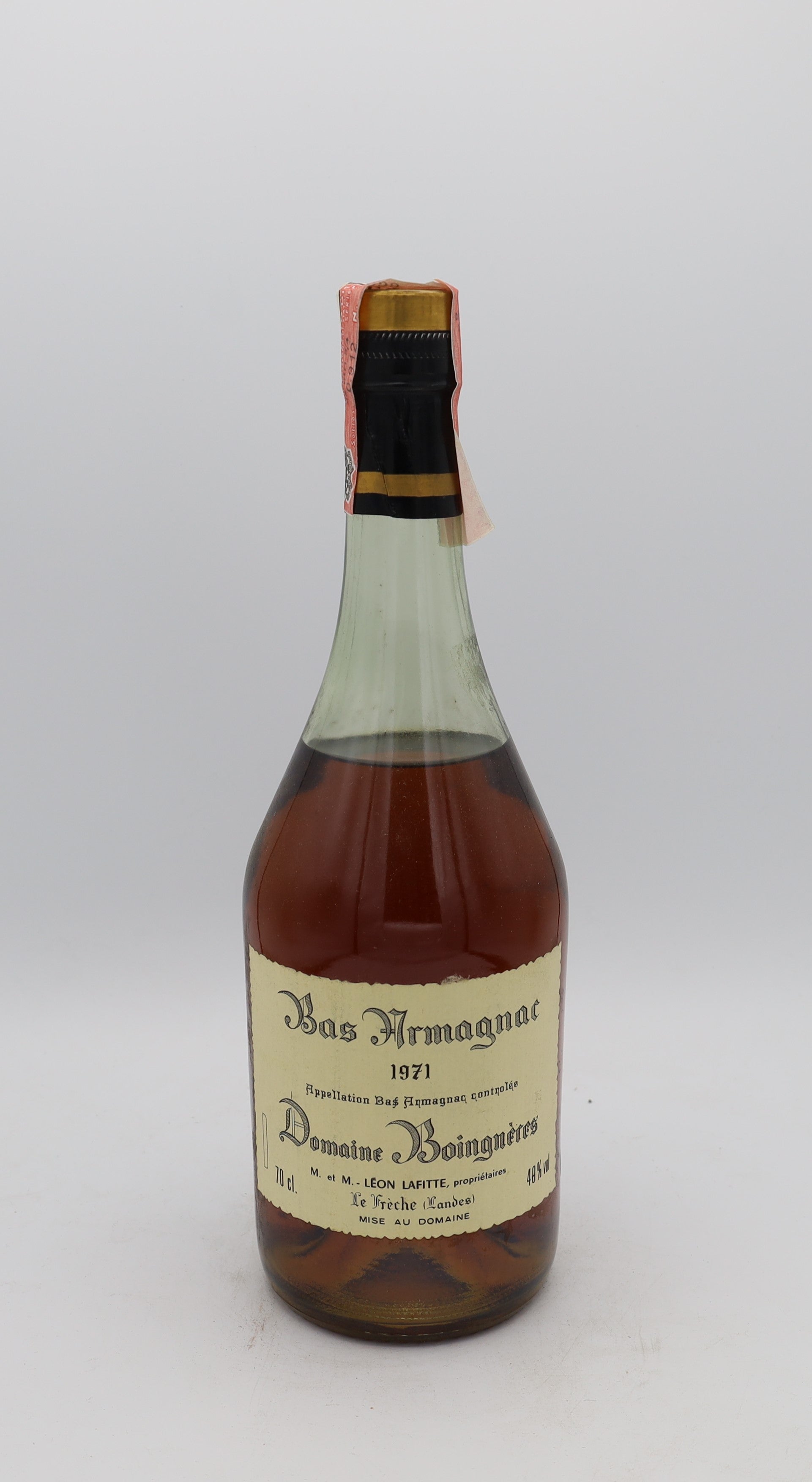 Domaine Boingnères Bas Armagnac Vintage 1971