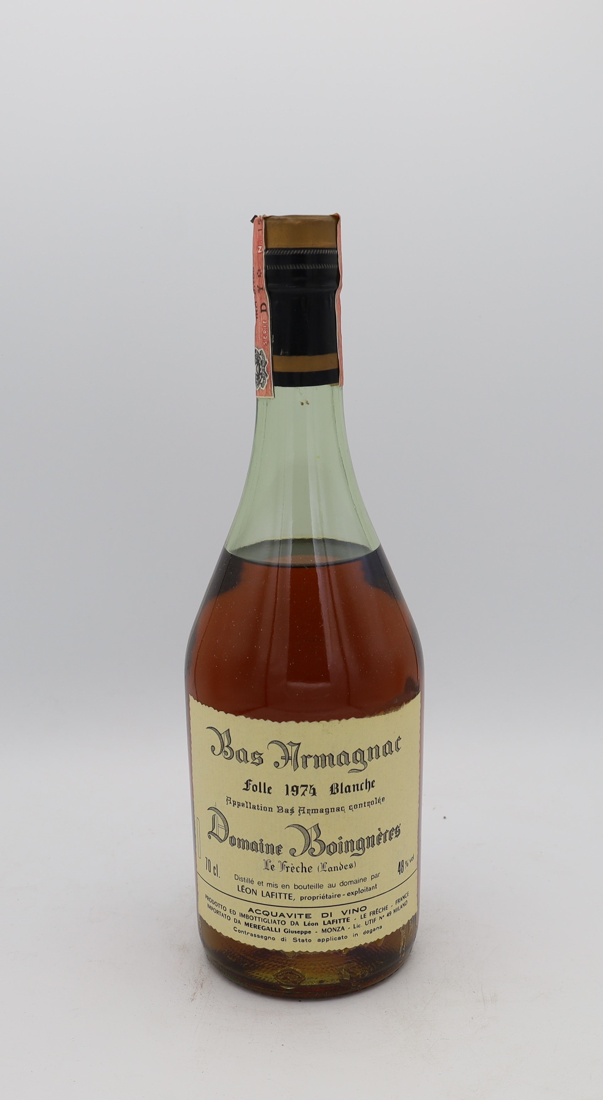 Domaine Boingnères Bas Armagnac Vintage 1974
