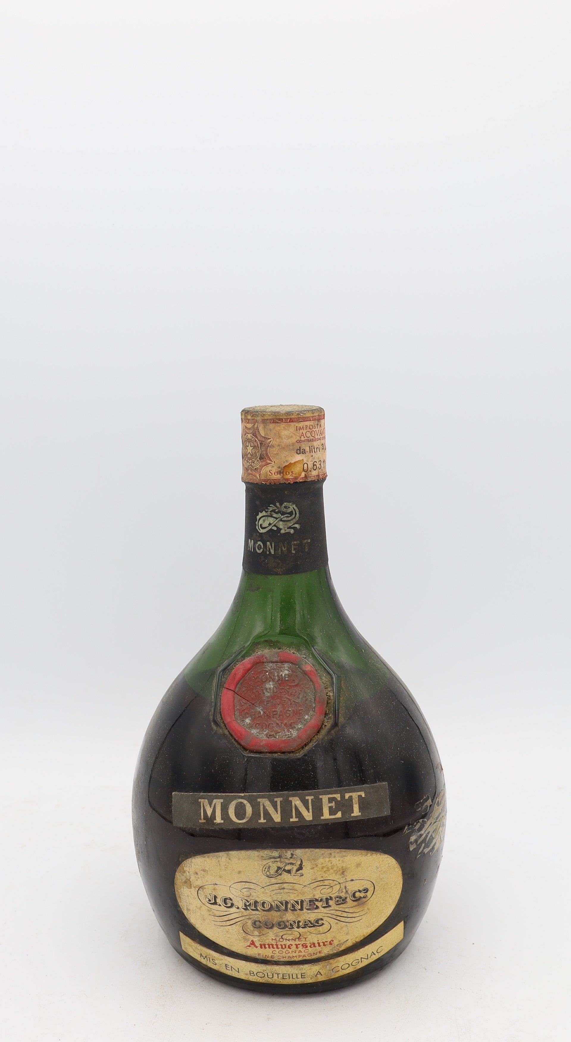 J.G. Monnet Fine Cognac – premium French cognac, collectible bottle ideal for connoisseurs and gifting