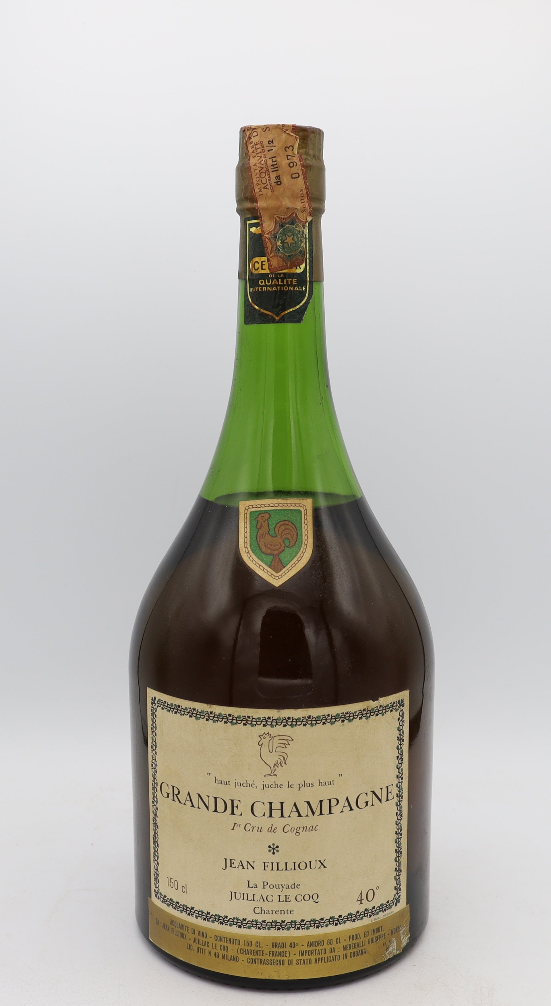 Jean Fillioux Cognac Grande Champagne Magnum 1970's