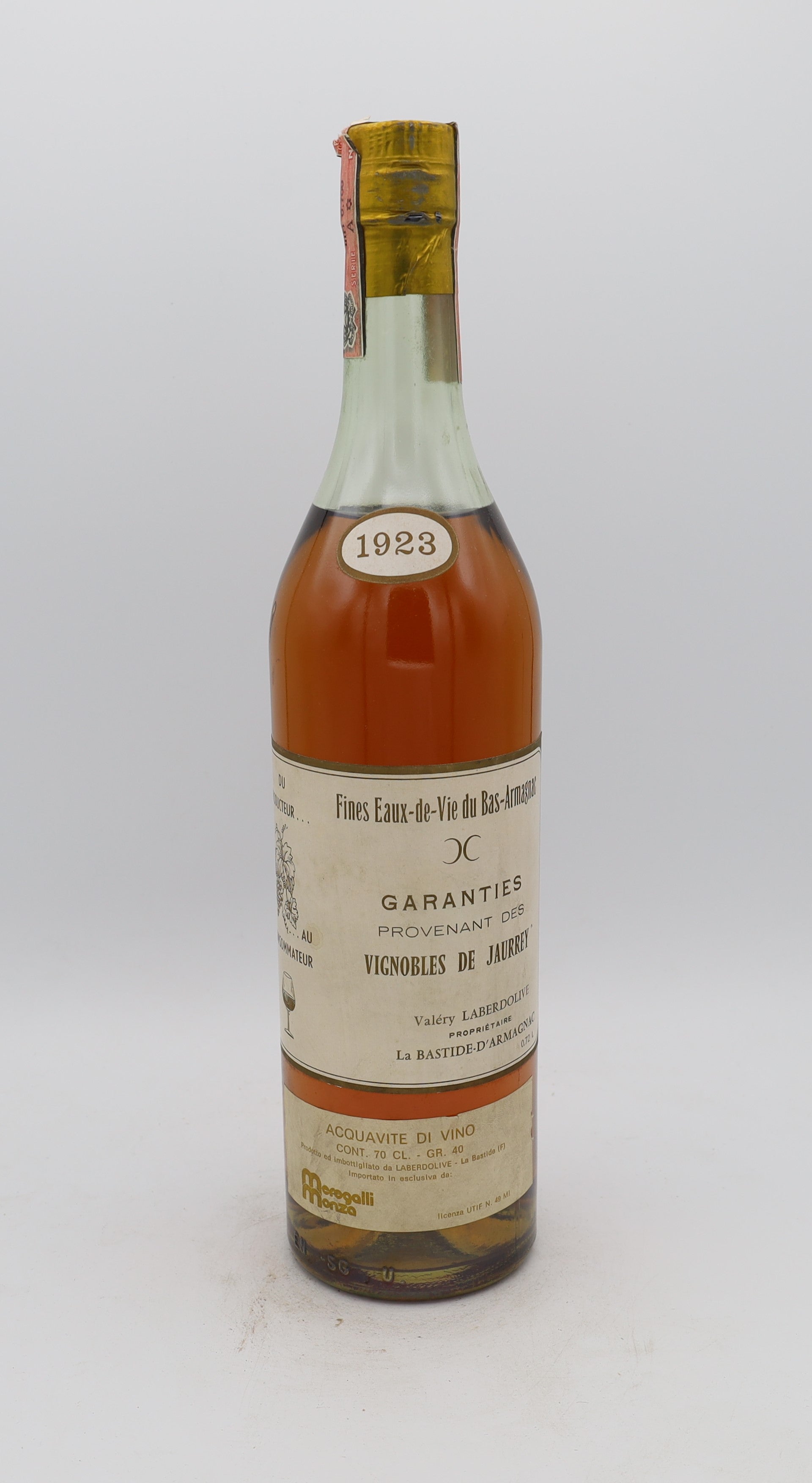 Laberdolive Bas Armagnac Vintage 1923