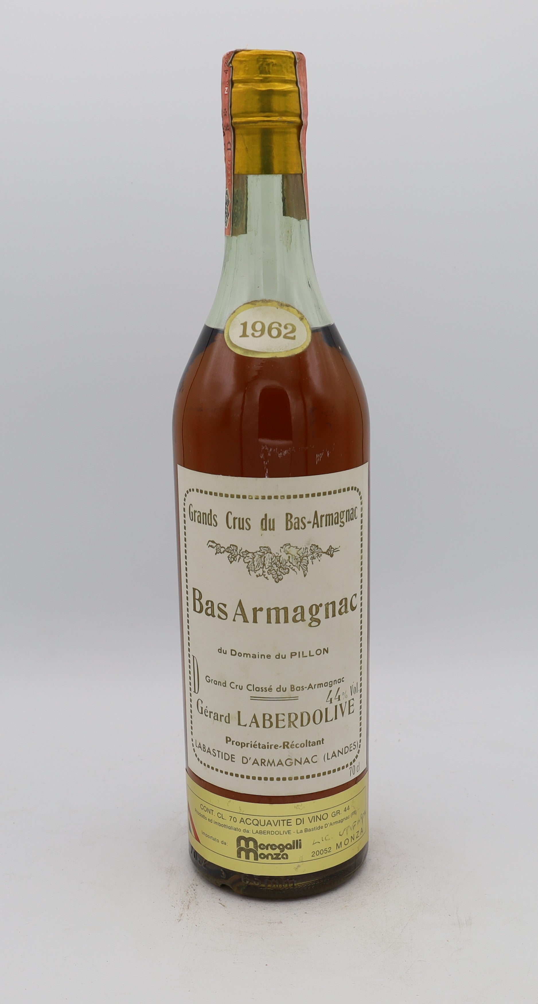 Laberdolive Grands Crus Bas Armagnac Vintage 1962