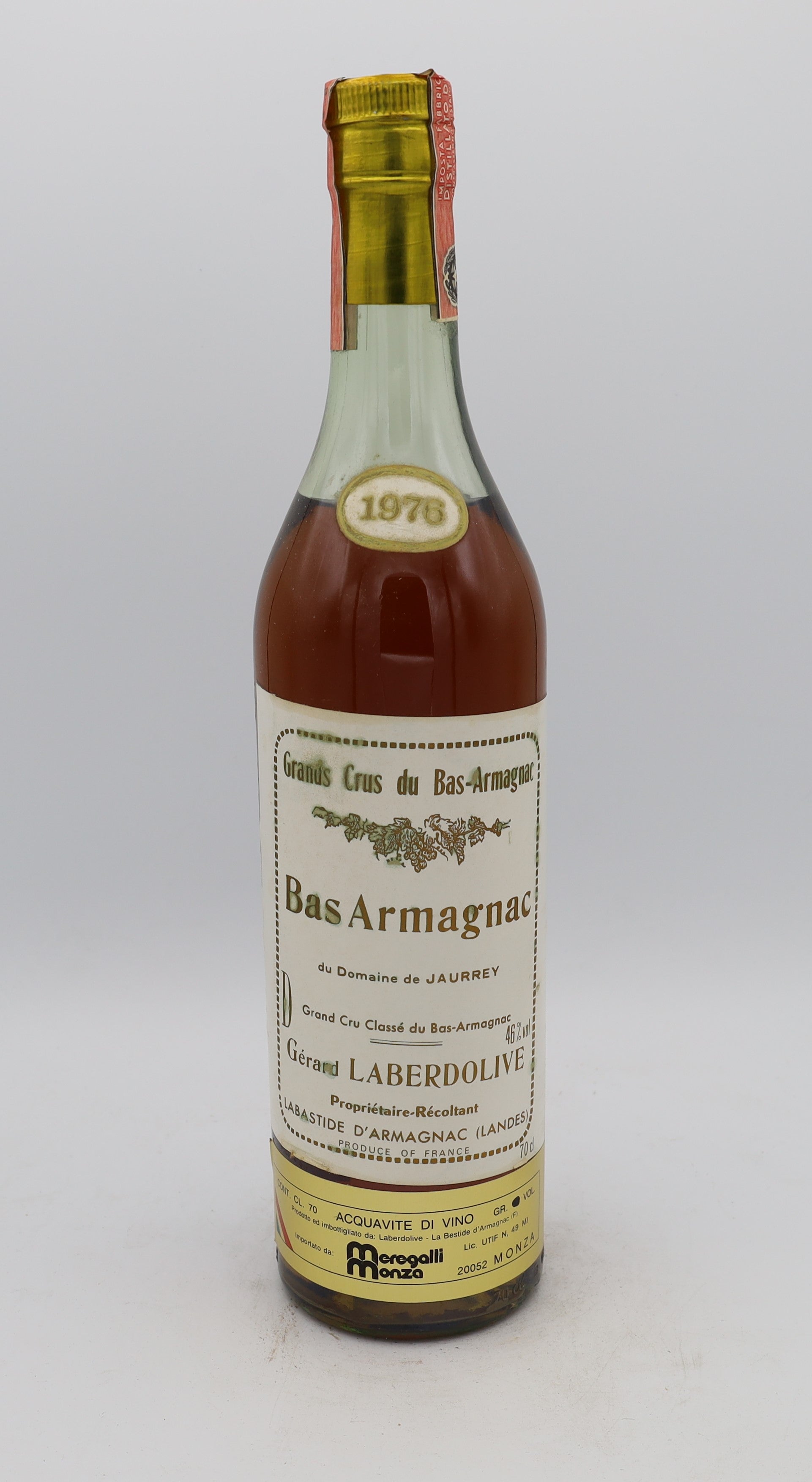 Laberdolive Grands Crus Bas Armagnac Vintage 1976