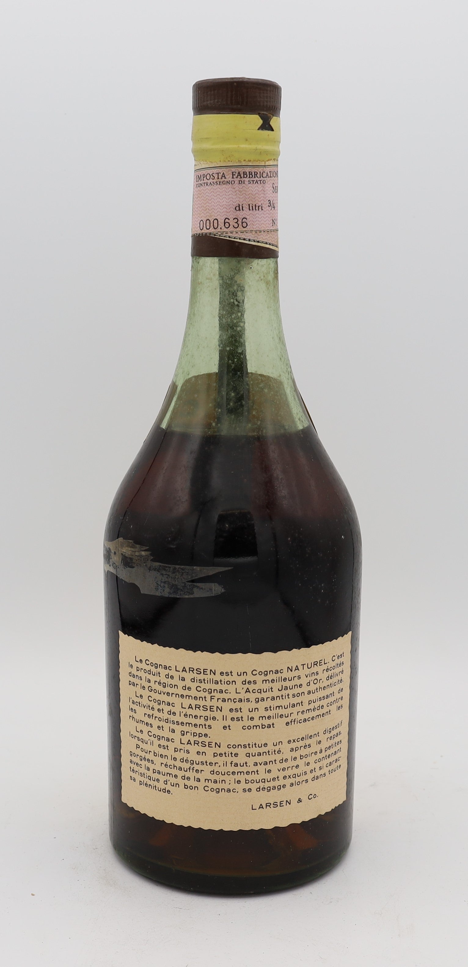 Larsen Cognac Vintage 1958: Rare and Exceptional Spirit - Reserved