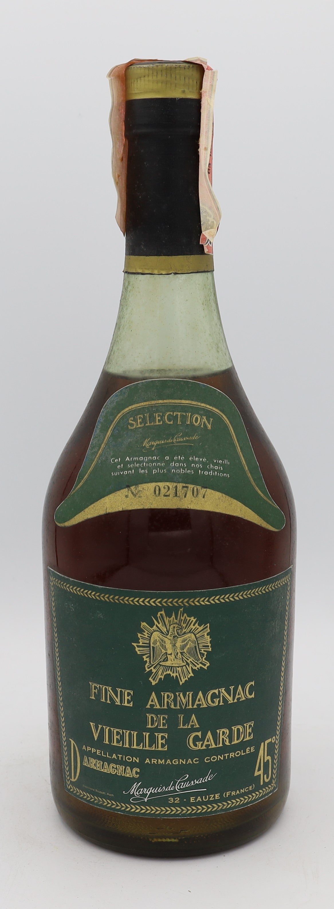 Marquis de Caussade Fine Armagnac de la Vieille Garde Selection – premium aged brandy with rich, smooth flavors, crafted for collectors and connoisseurs.