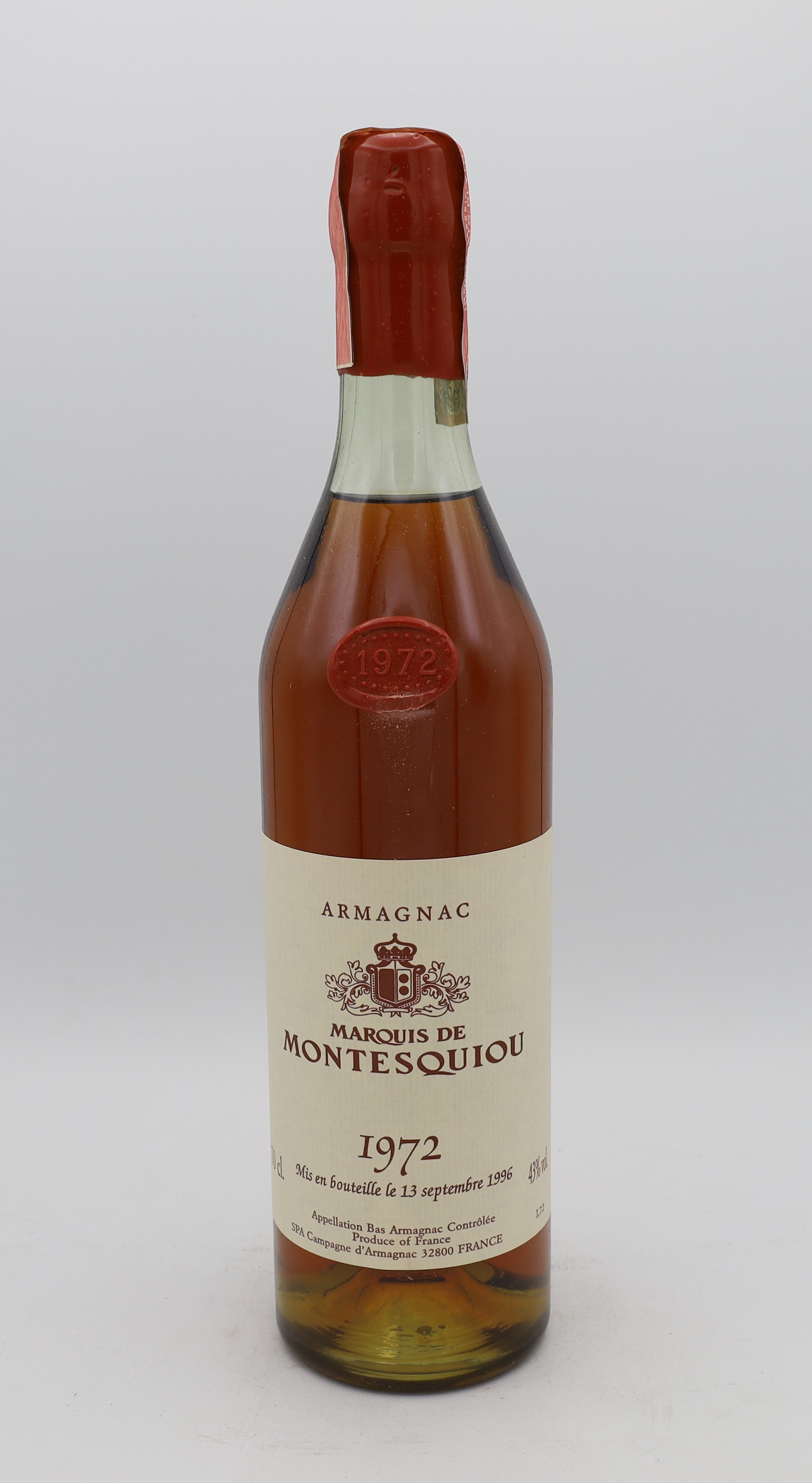 Marquis de Montesquiou Armagnac Vintage 1972