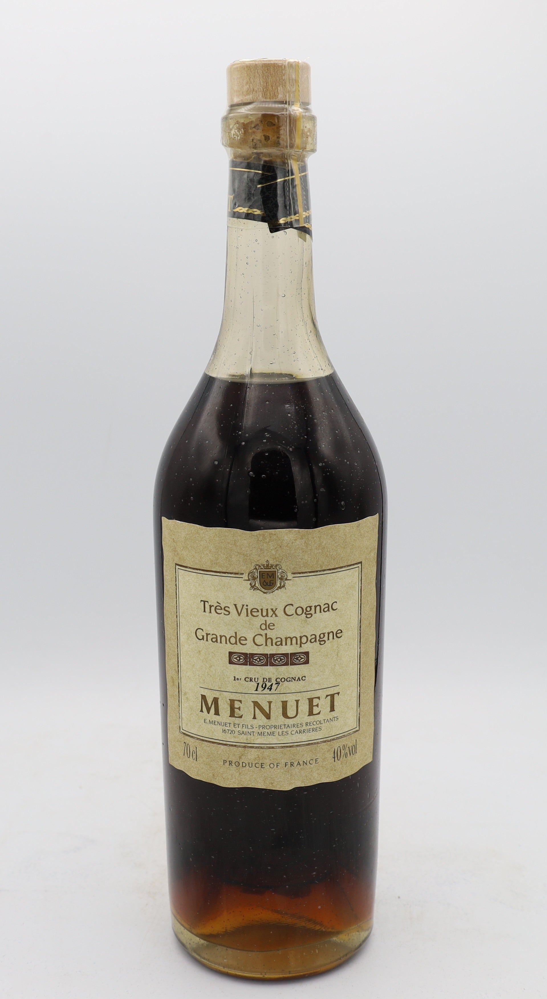 Menuet Tres Vieille Cognac 1947