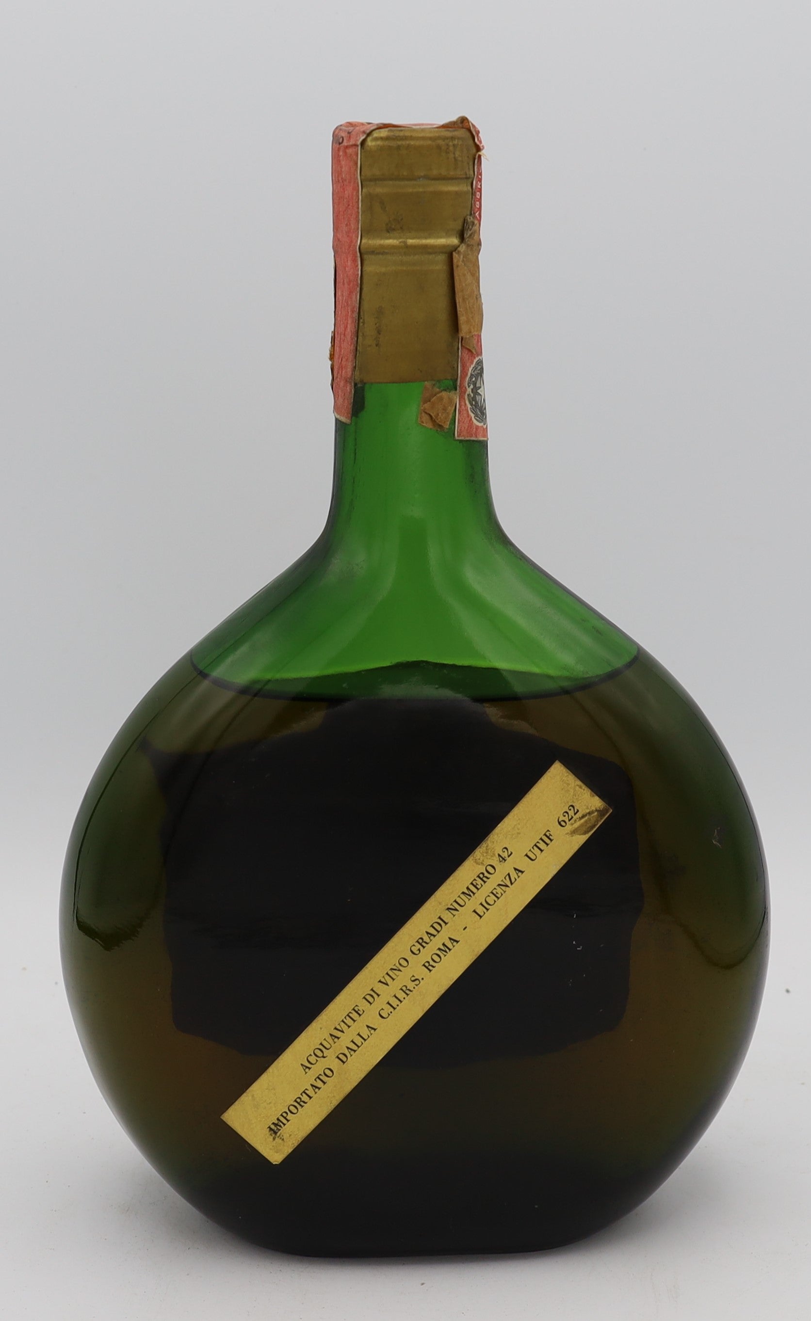 Michel Morin Armagnac with gold cap in green bottle – premium aged brandy with rich, complex flavors, presented in an elegant collector’s bottle.