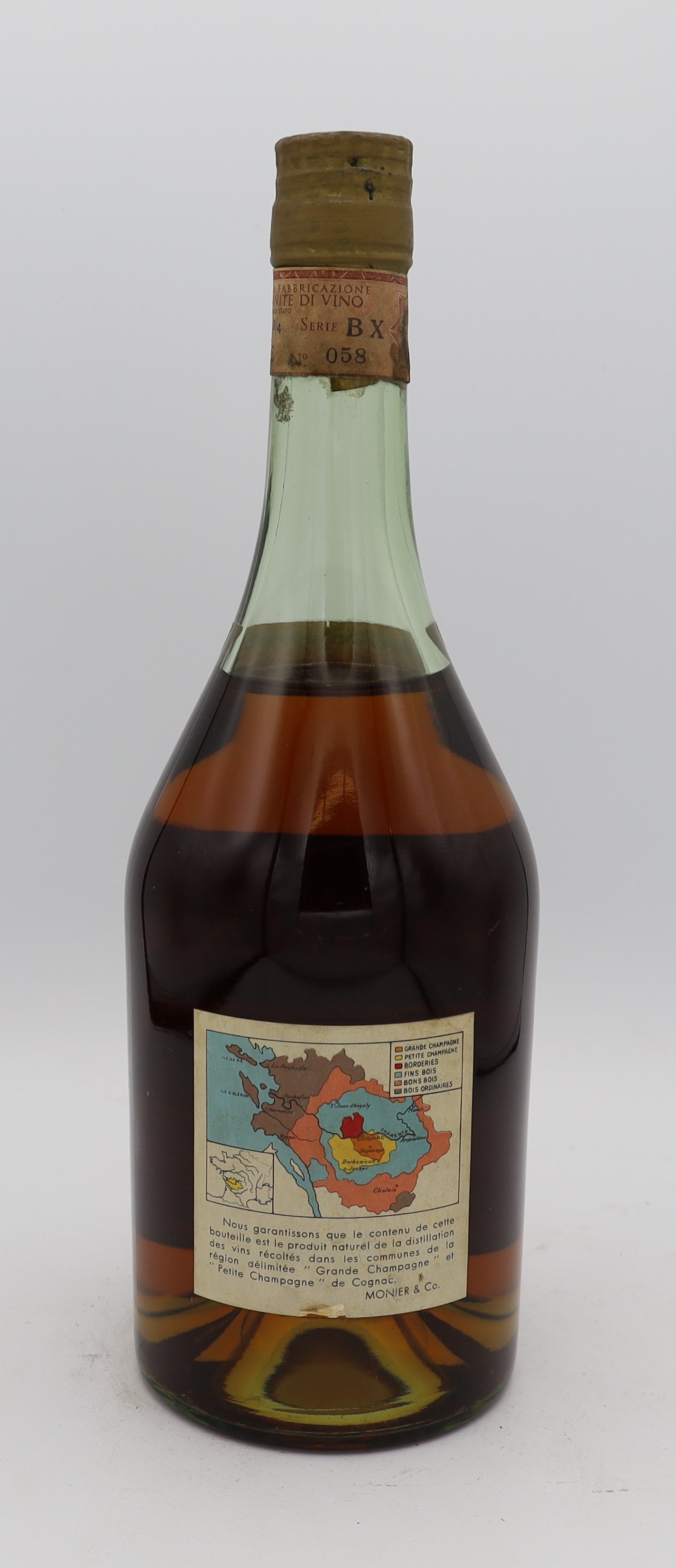 Monier & Co Fine Champagne Cognac Napoleon – premium French brandy crafted from Fine Champagne eaux-de-vie, aged to perfection with rich, smooth flavors and elegant Napoleon character.