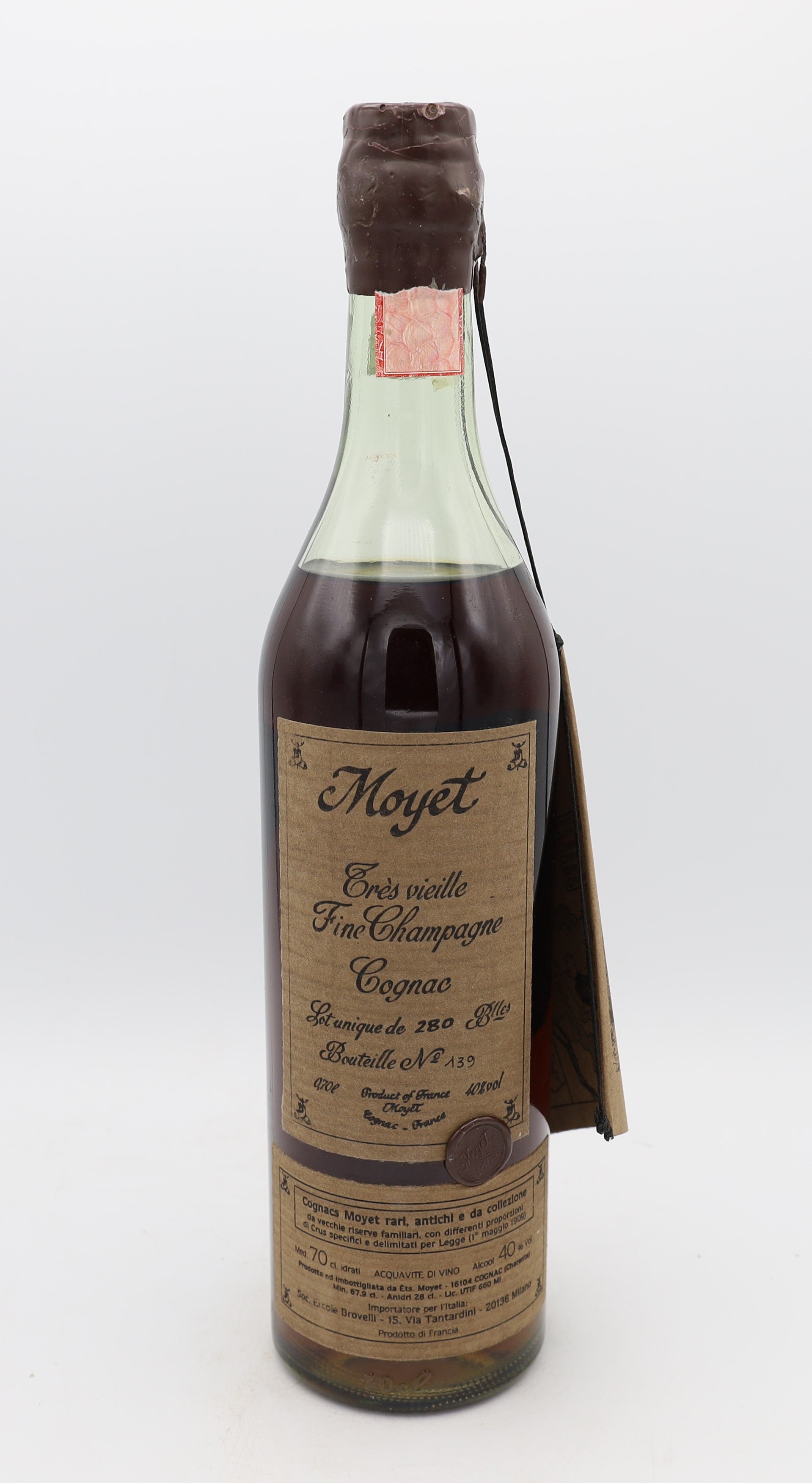 Moyet Très Vieille Fine Champagne Cognac – limited edition French cognac, 1 of 280 bottles, rare collectible for connoisseurs
