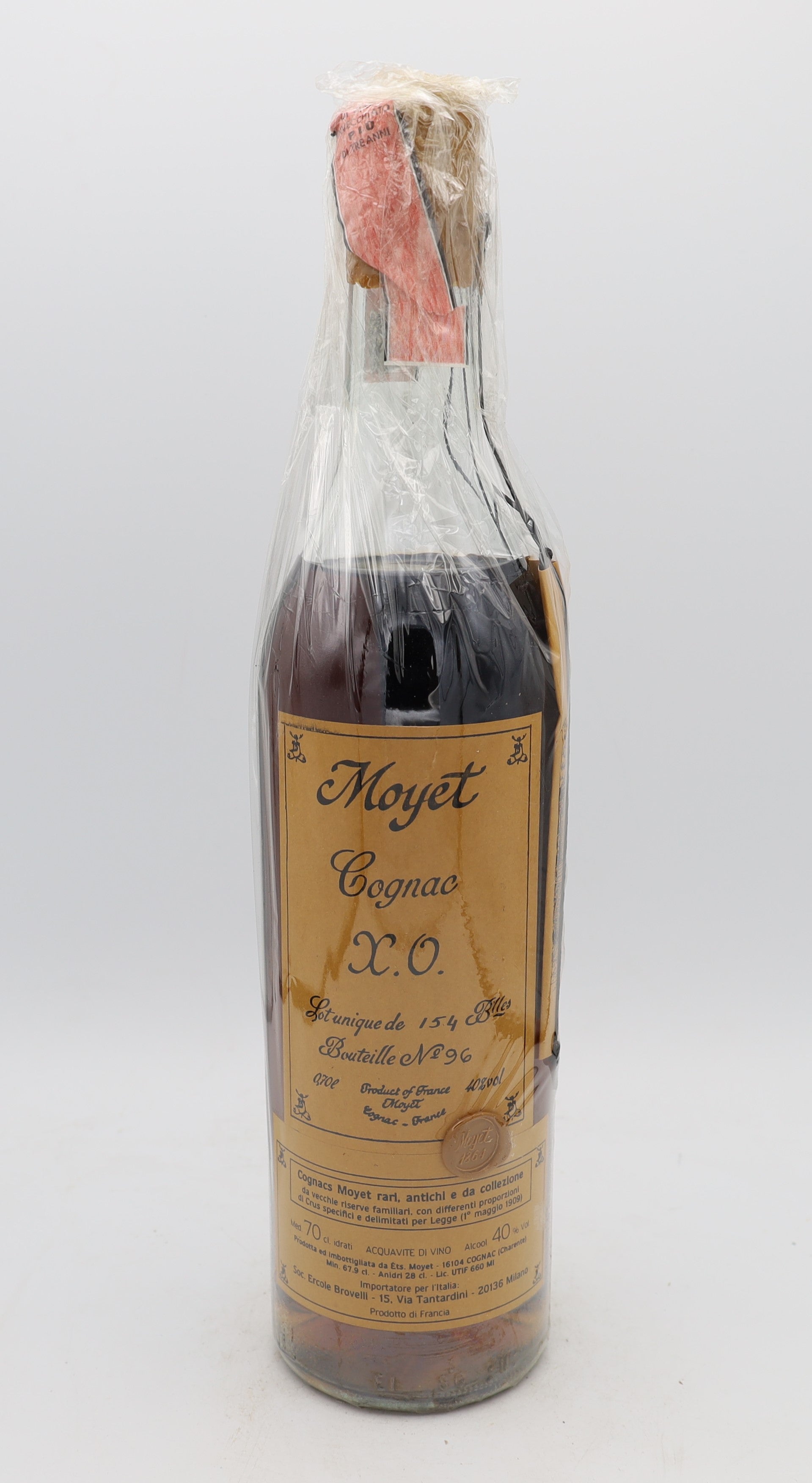 Moyet XO Cognac – limited edition French cognac, 1 of 154 bottles, Reserved Treasures Club collectible for connoisseurs