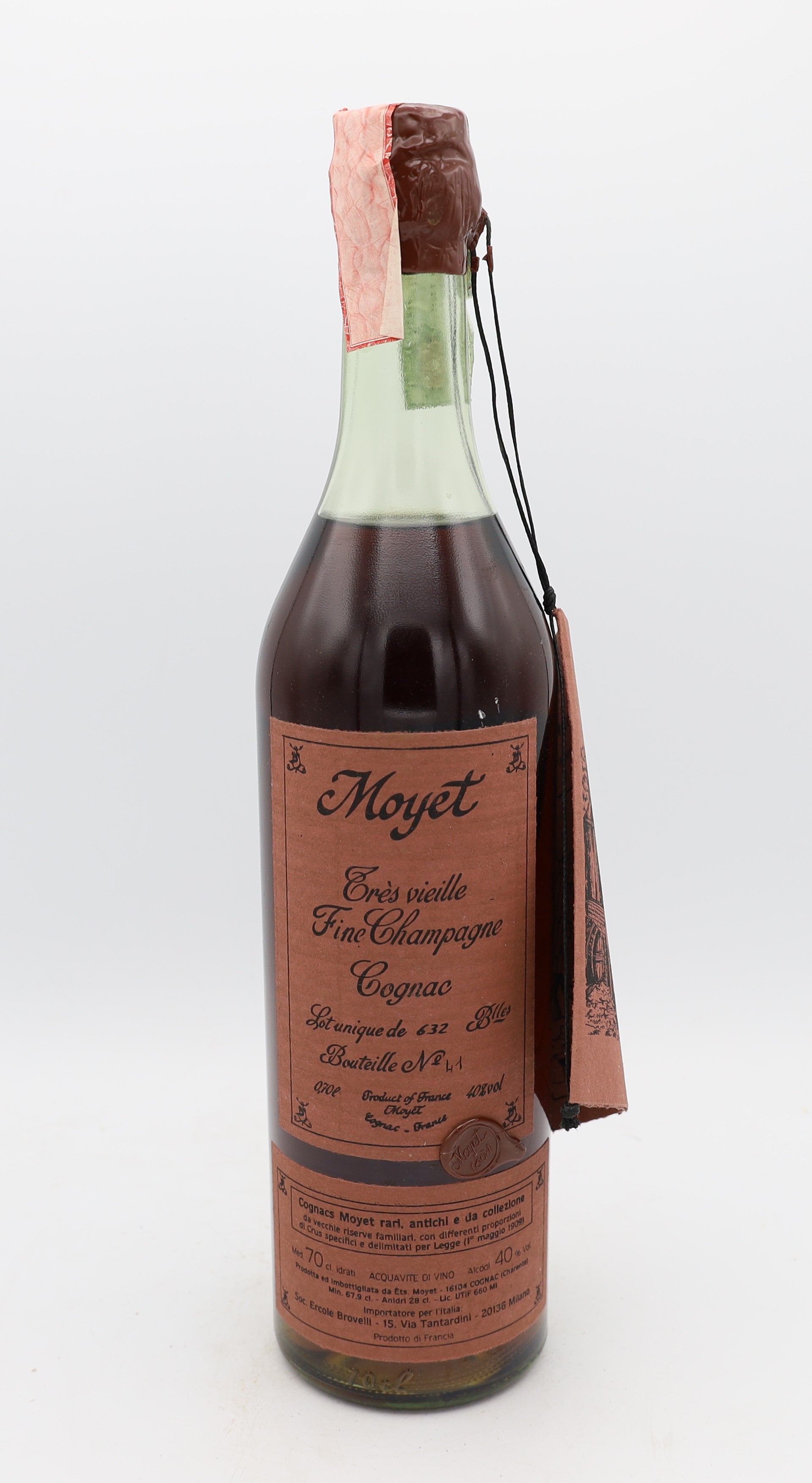 Moyet Très Vieille Fine Champagne Cognac – limited edition French cognac, 1 of 632 bottles, collectible for connoisseurs