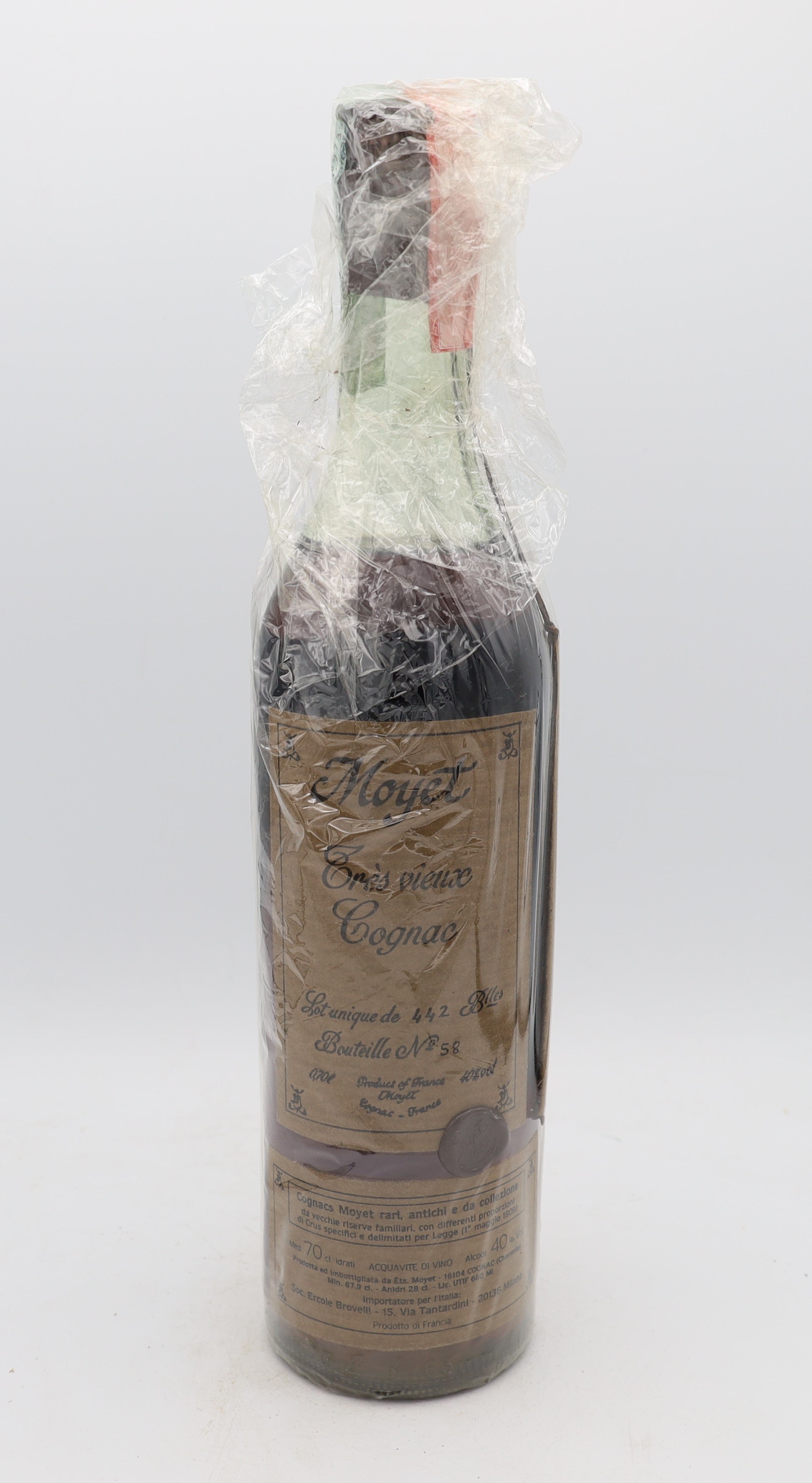 Moyet Très Vieux Cognac – limited edition French cognac, 1 of 442 bottles, Reserved Treasures Club collectible for connoisseurs