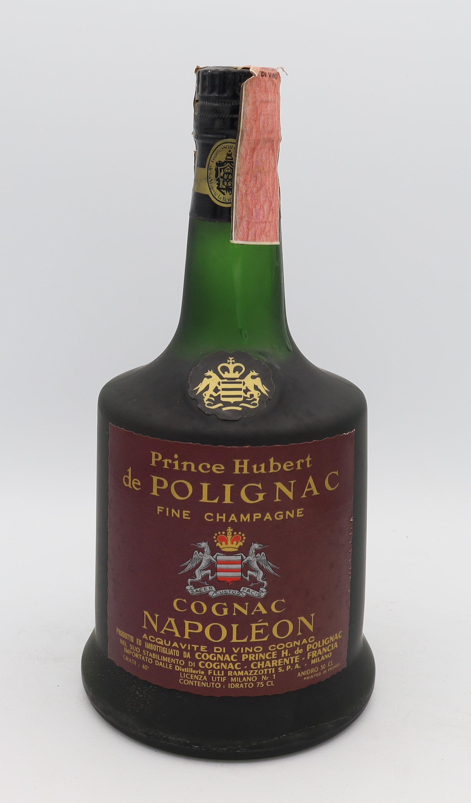 Prince Hubert XO Extra Old Champagne Cognac – premium French brandy aged to perfection, offering deep amber color, complex aromas of oak and dried fruit and a smooth, luxurious finish.