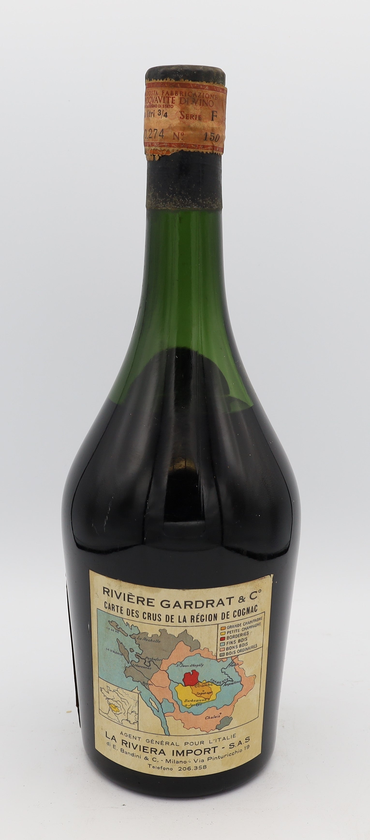 Rivière-Gardrat Cognac Grande Fine Champagne with black label – premium French brandy from the Grande Fine Champagne region, smooth and complex flavors, ideal for collectors.