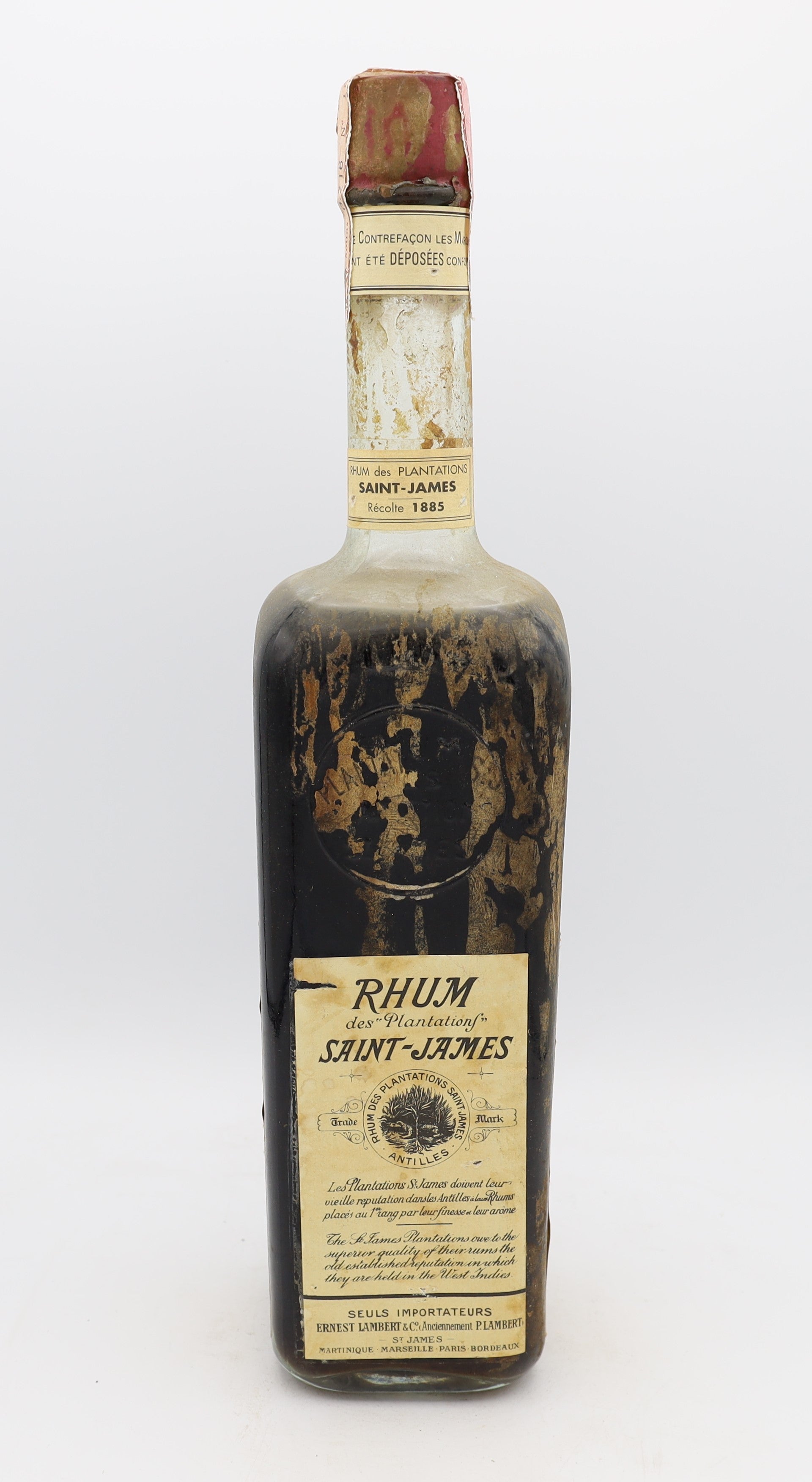 Saint James Agricole Rum Recolte 1885