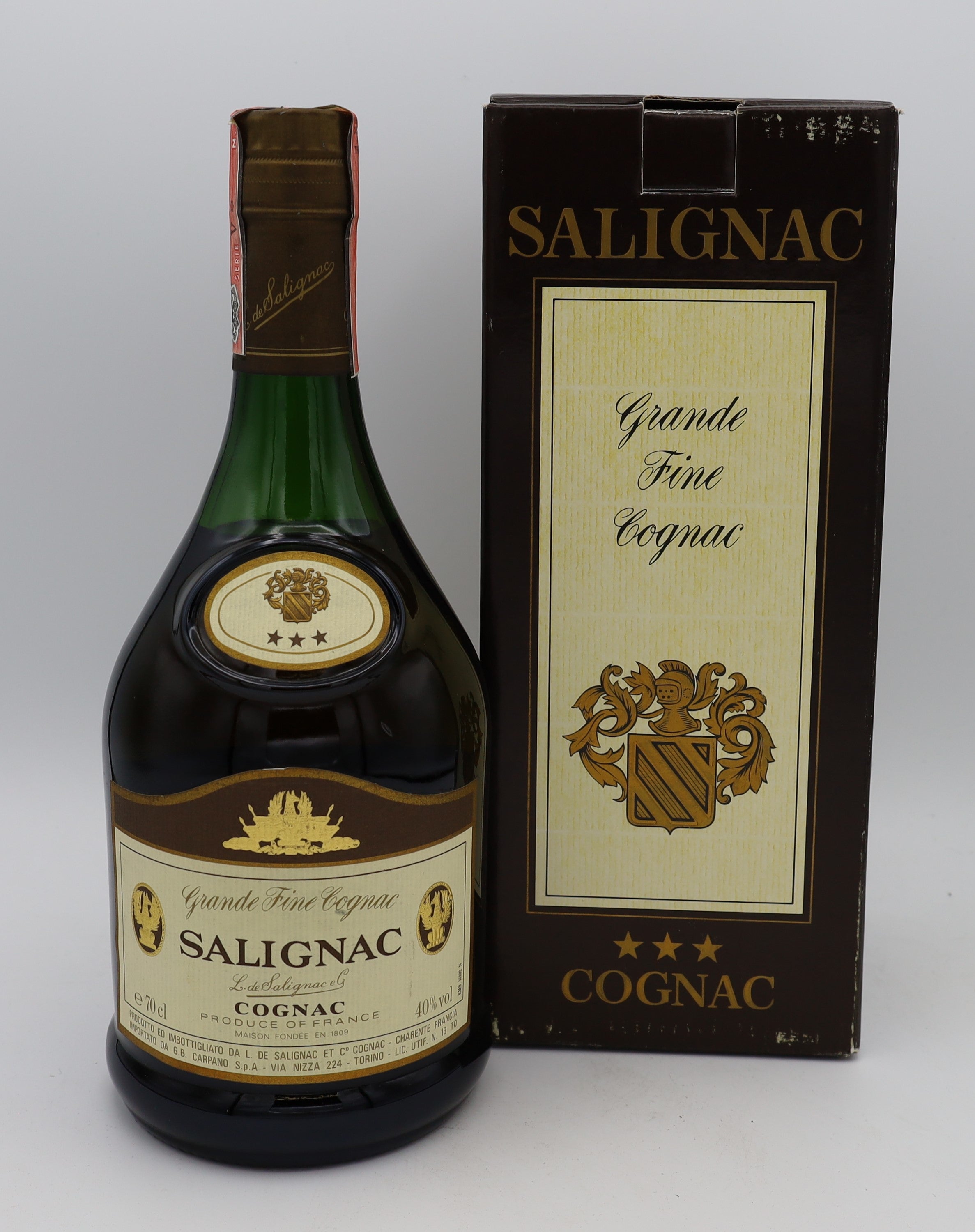 Salignac Cognac Vintage 1980's in Original Box - Reserved