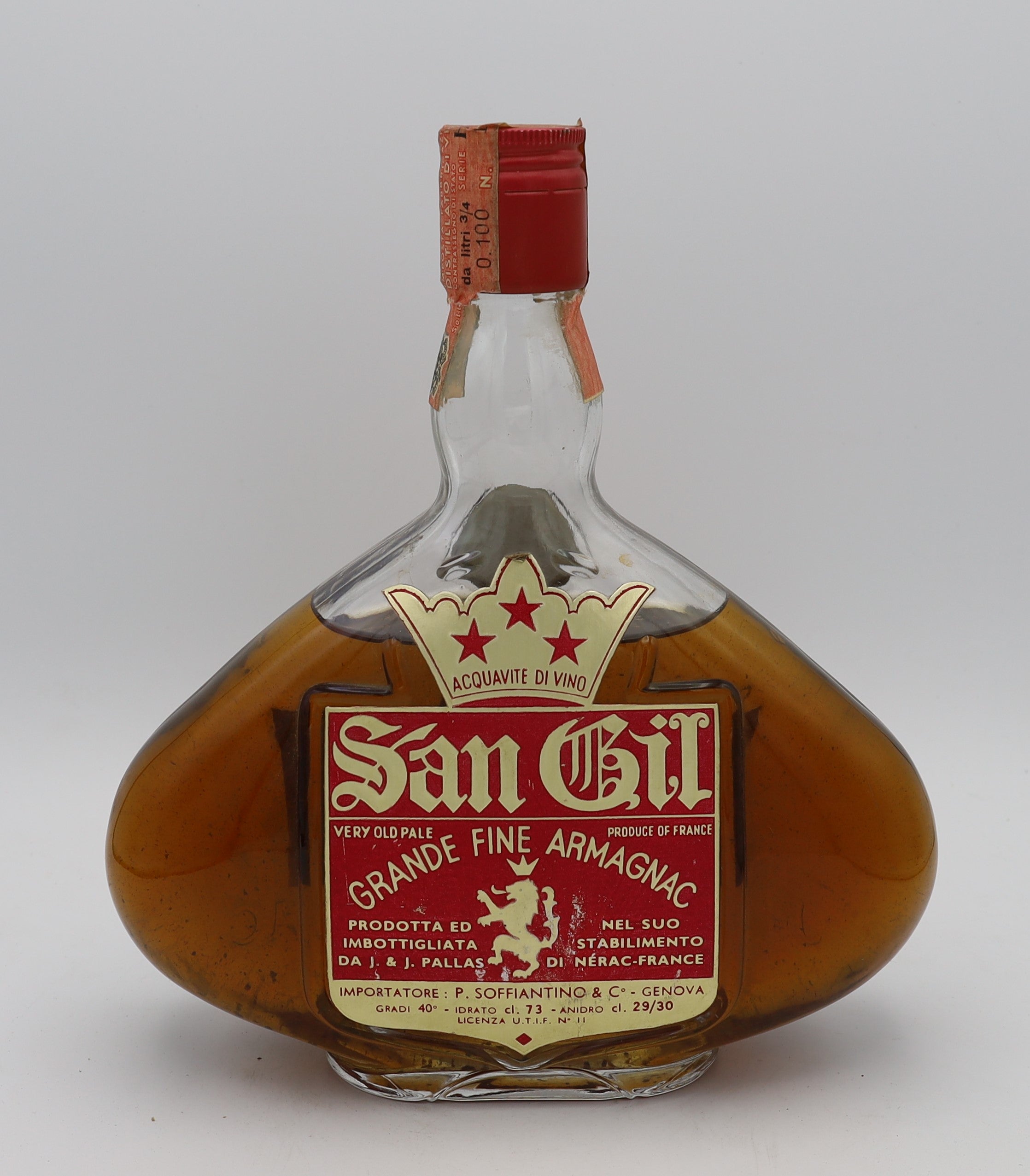 San Gil Grande Fine Armagnac Very Old Pale 3 Star – premium aged brandy with rich, smooth flavors and refined complexity, ideal for collectors.