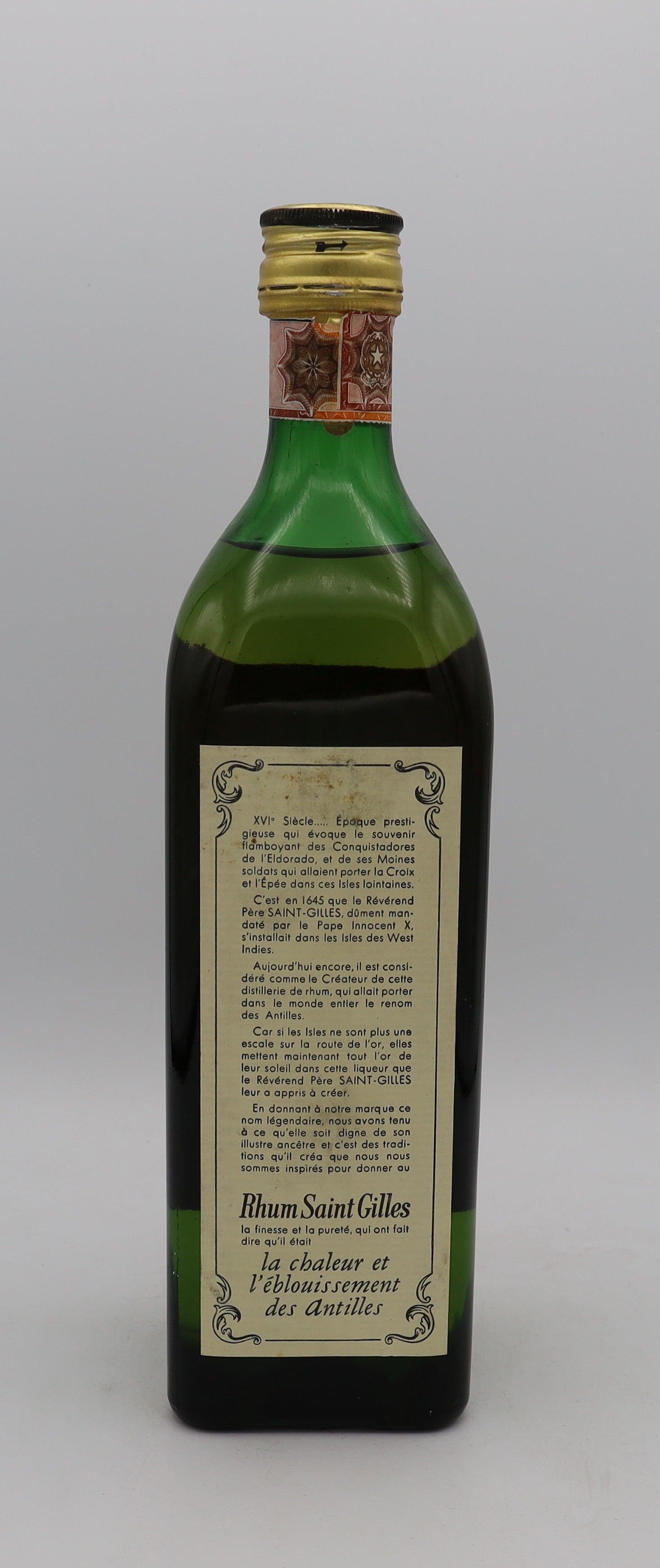 St Gilles Rhum Vintage 1960 from Martinique – premium aged rum, showcasing rich, complex flavors