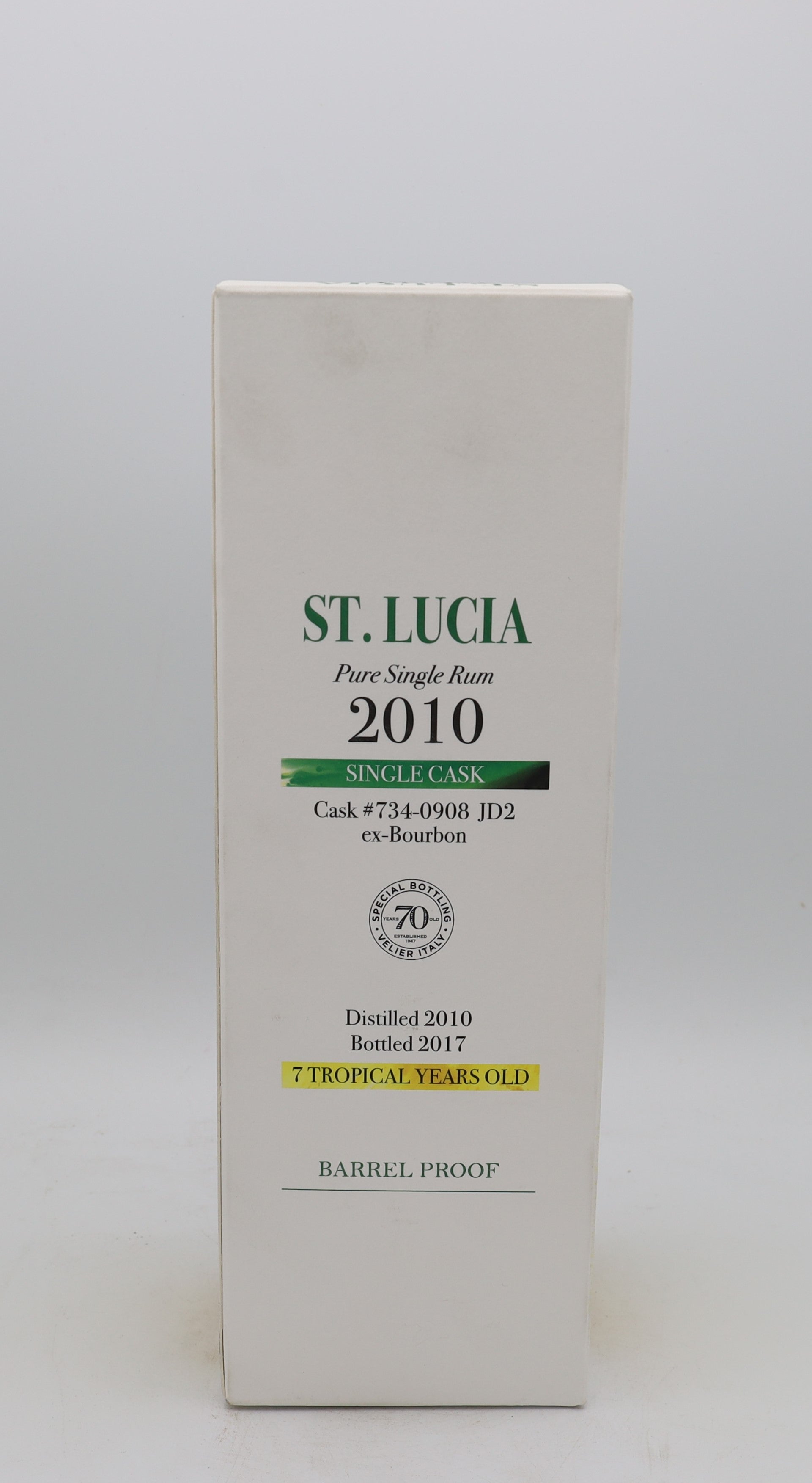St. Lucia 2010 Pure Single Rum 7 yo