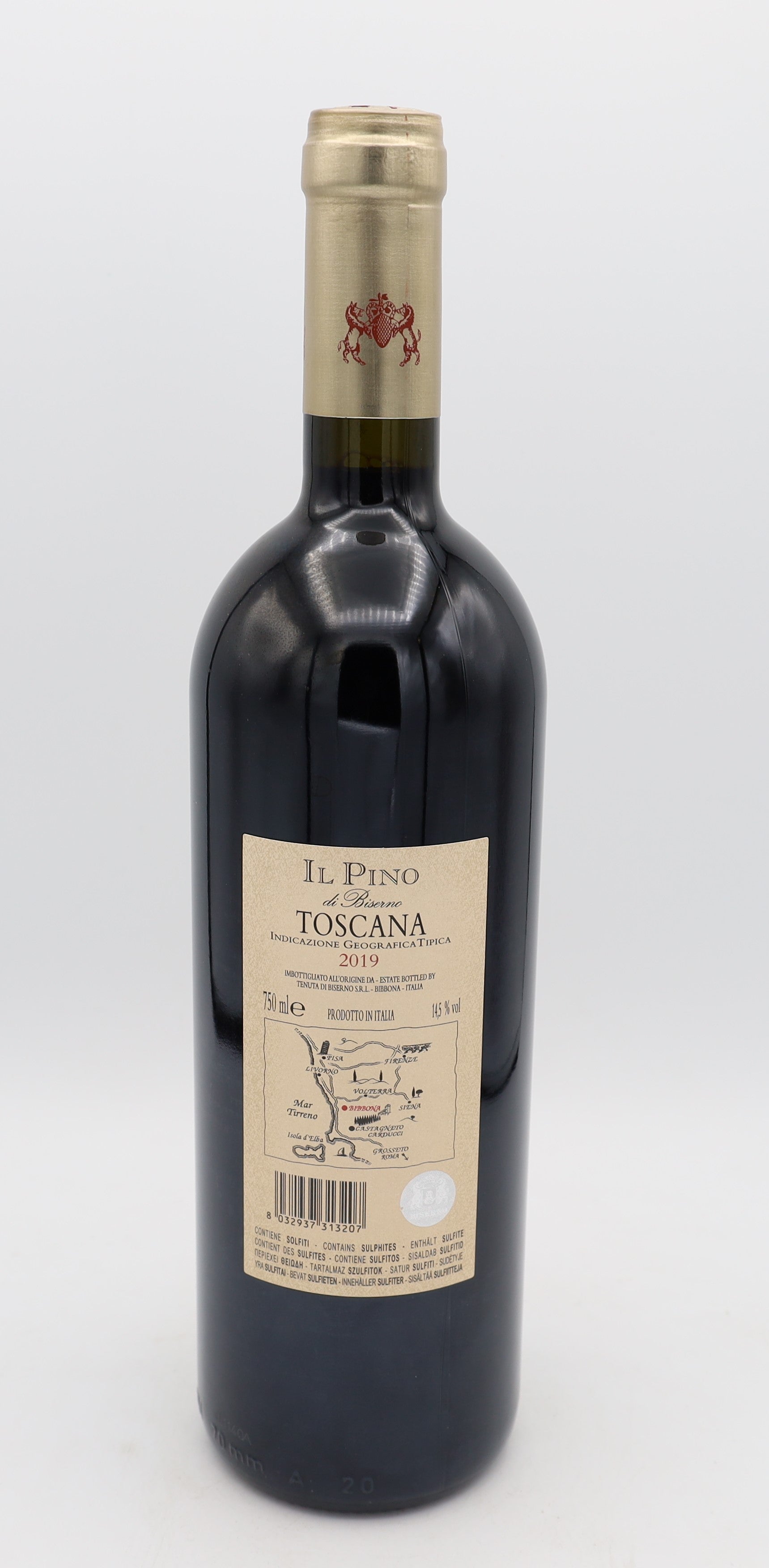 Tenuta di Biserno Il Pino di Biserno 2019 – premium Italian red wine with rich aromas of dark berries, spice and a refined, elegant structure.