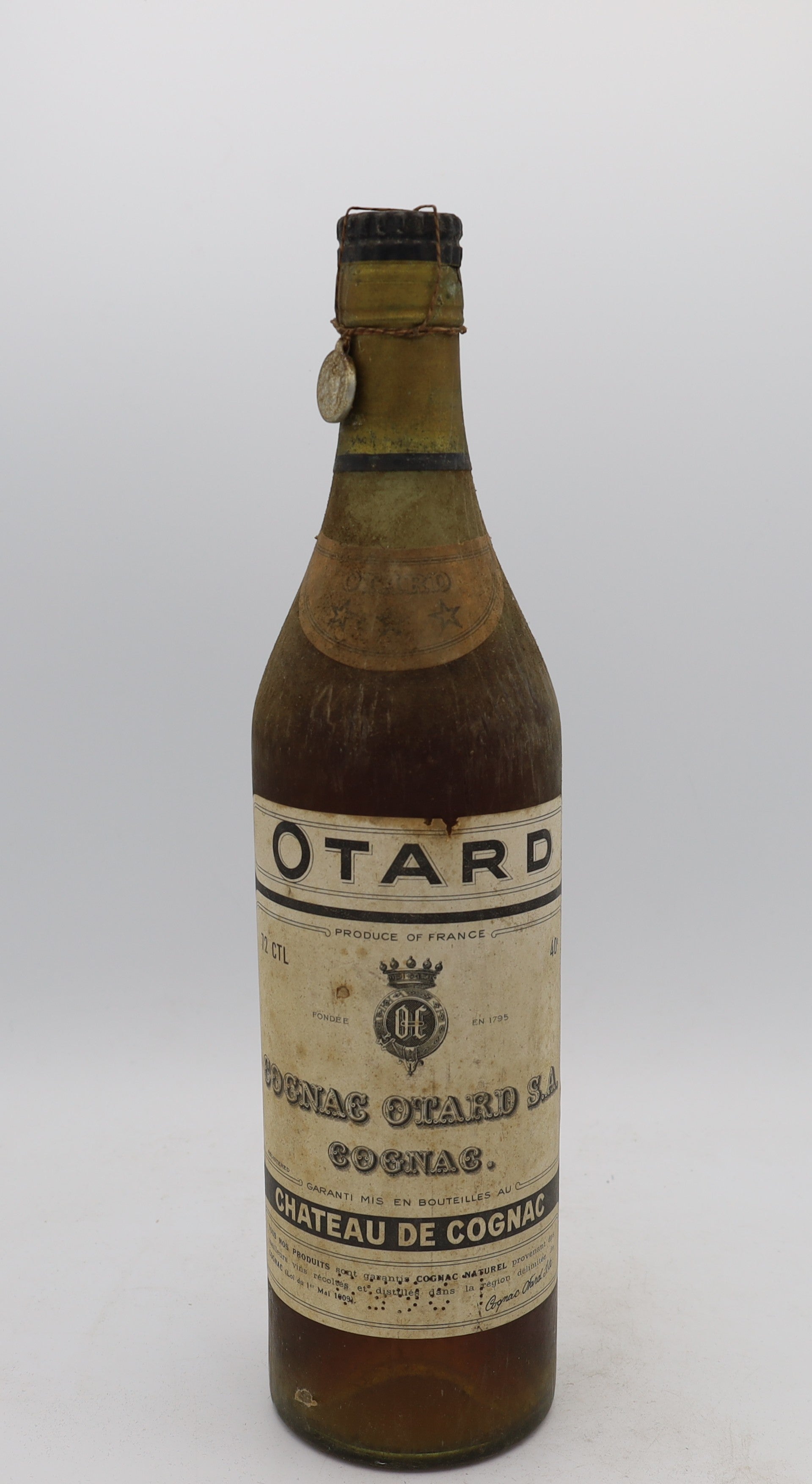 Otard Cognac 3 stars Vintage 1940's